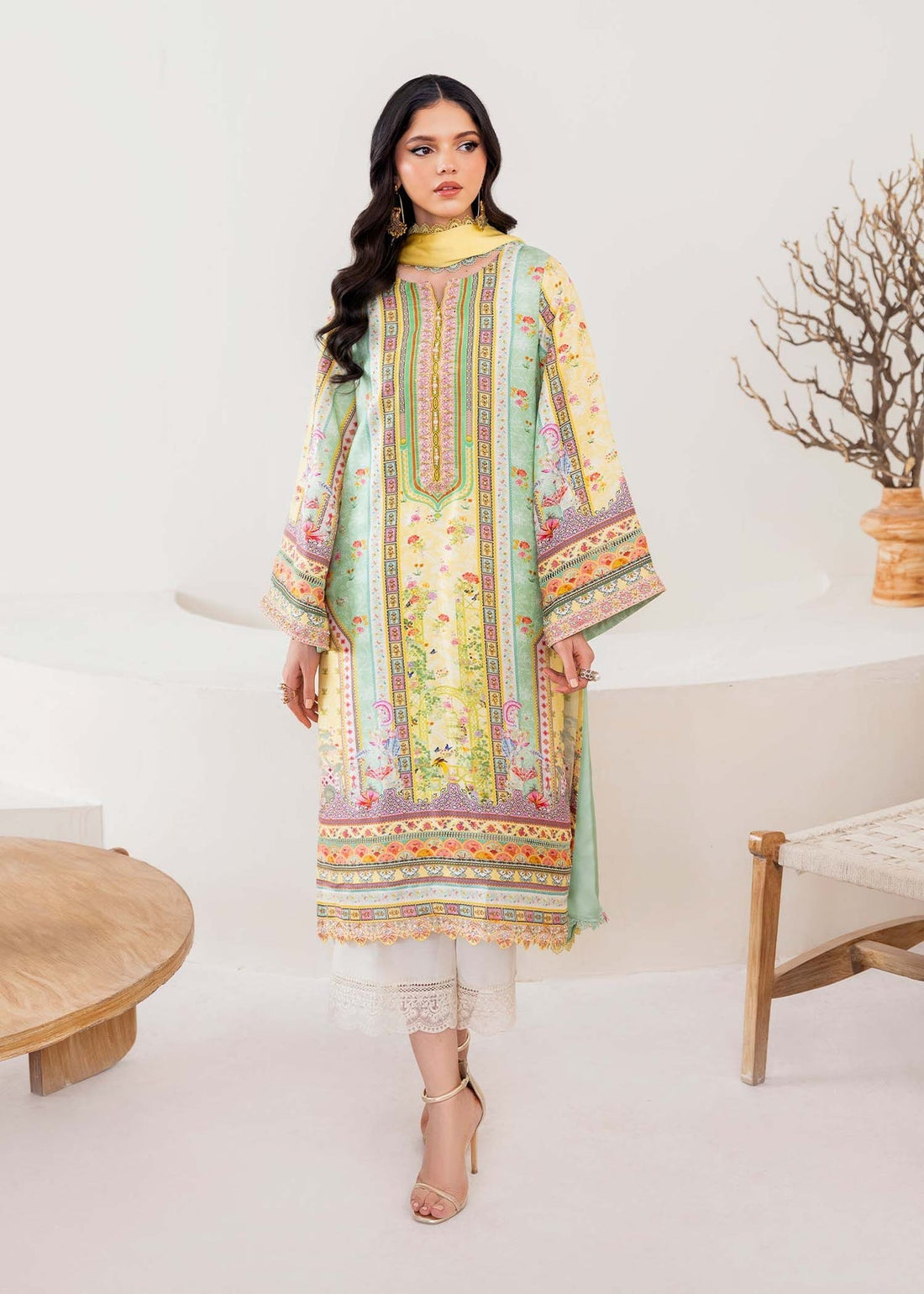 Kanwal Malik | Rosalia Silk Eid 25 | Mira by Kanwal Malik - Designer Dress - Type: Ladies Clothes - Available at Libayah - 100% Original