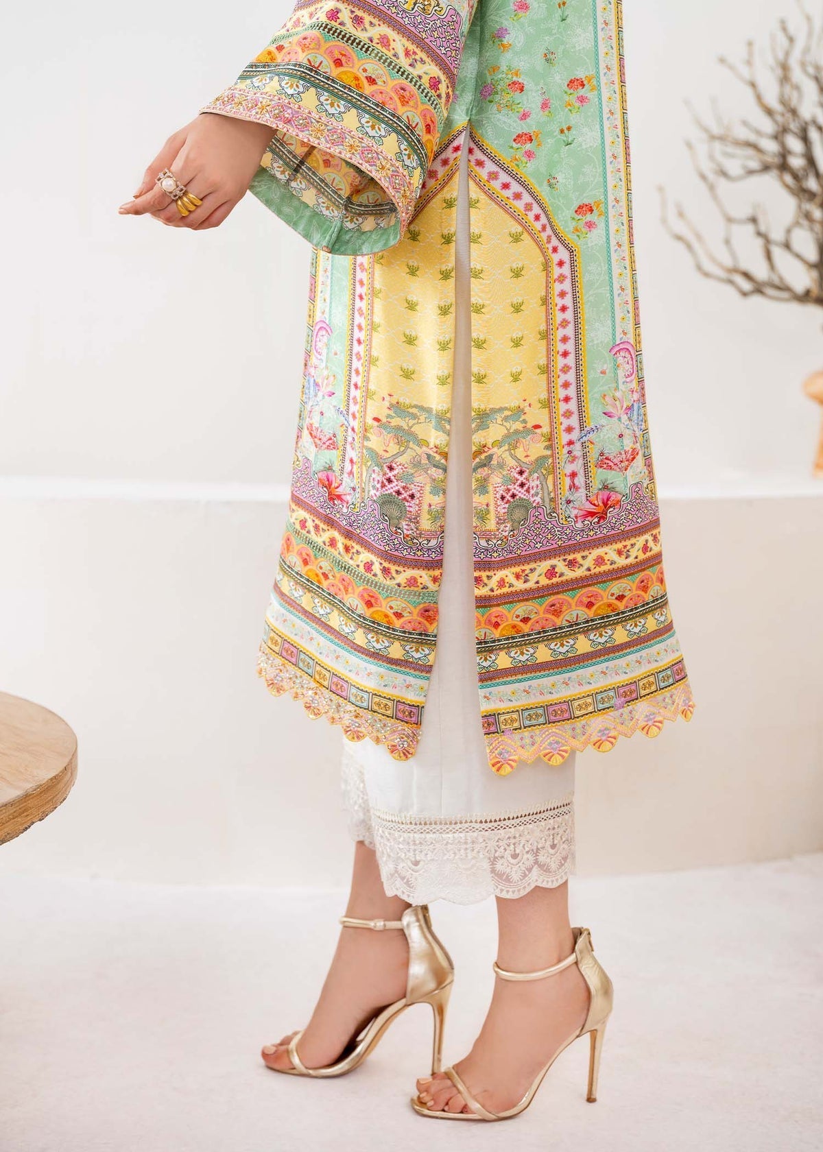 Kanwal Malik | Rosalia Silk Eid 25 | Mira by Kanwal Malik - Designer Dress - Type: Ladies Clothes - Available at Libayah - 100% Original