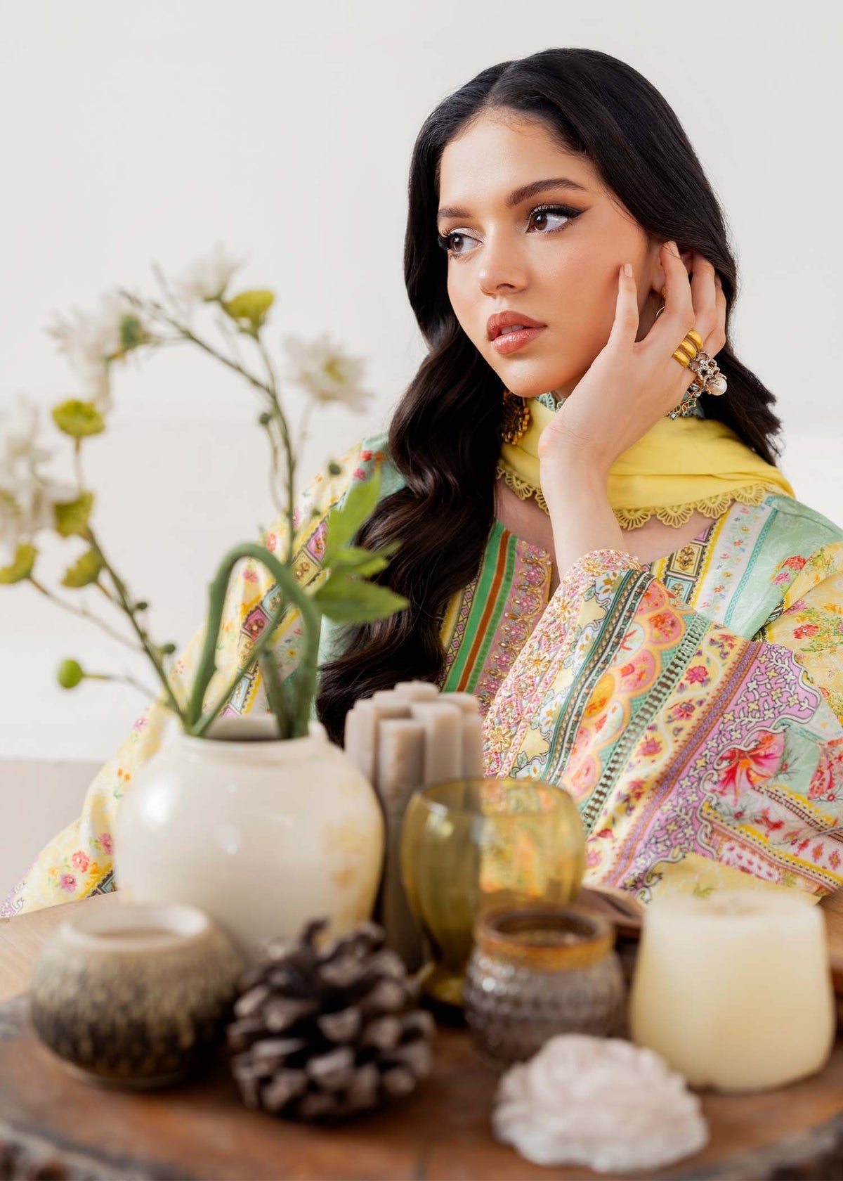 Kanwal Malik | Rosalia Silk Eid 25 | Mira by Kanwal Malik - Designer Dress - Type: Ladies Clothes - Available at Libayah - 100% Original