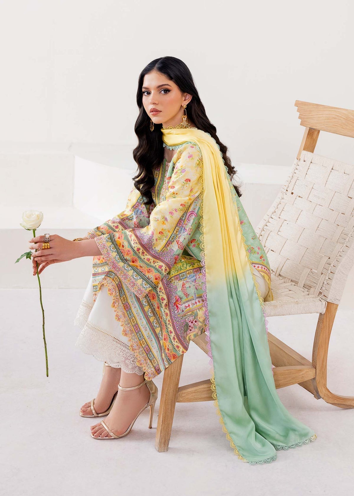 Kanwal Malik | Rosalia Silk Eid 25 | Mira by Kanwal Malik - Designer Dress - Type: Ladies Clothes - Available at Libayah - 100% Original