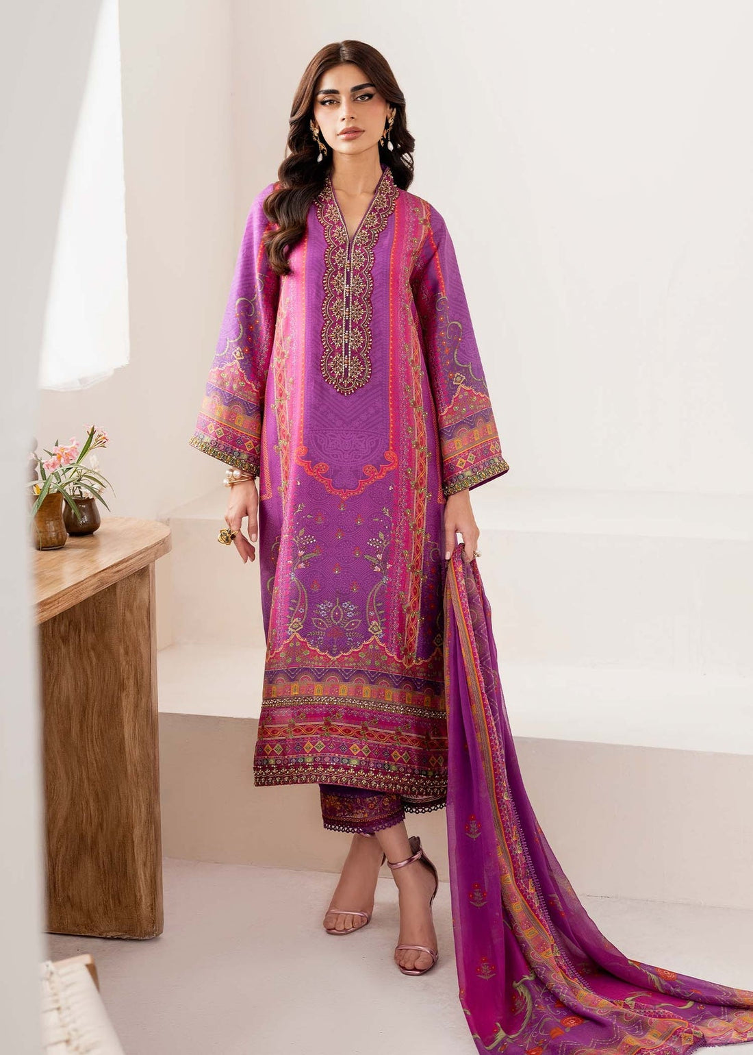 Kanwal Malik | Rosalia Silk Eid 25 | Giana by Kanwal Malik - Designer Dress - Type: Ladies Clothes - Available at Libayah - 100% Original