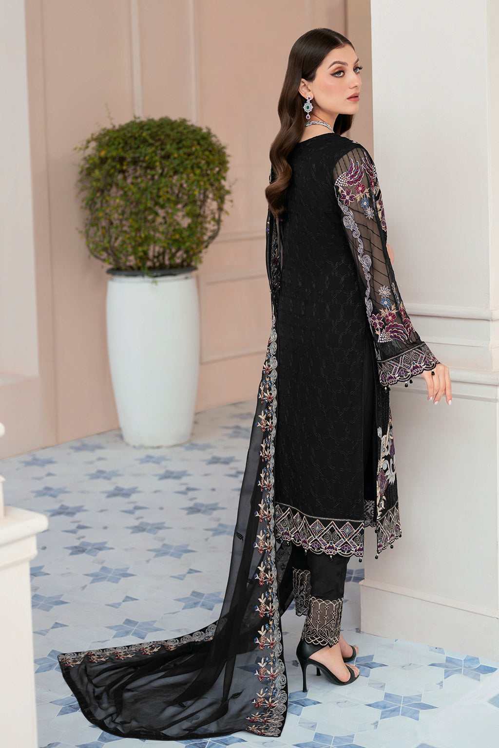 Ramsha | Rangoon Chiffon Collection 24 | D-906 by Ramsha - Designer Dress - Type: Ladies Clothes - Available at Libayah - 100% Original