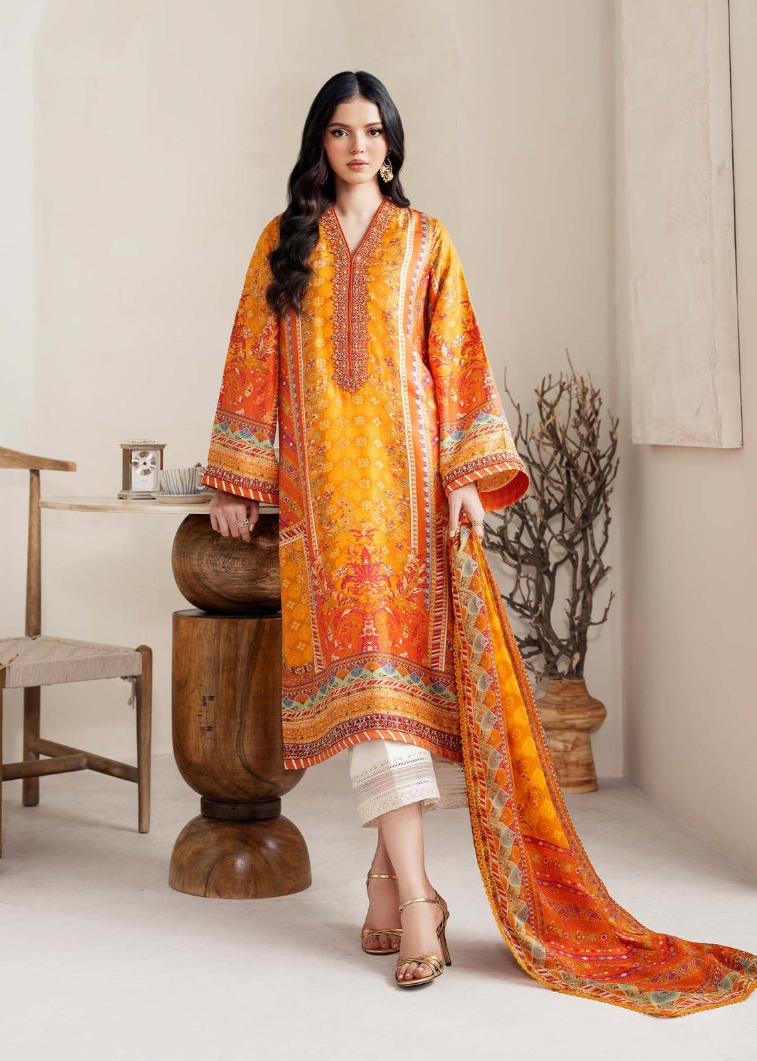 Kanwal Malik | Rosalia Silk Eid 25 | Maesha by Kanwal Malik - Designer Dress - Type: Ladies Clothes - Available at Libayah - 100% Original