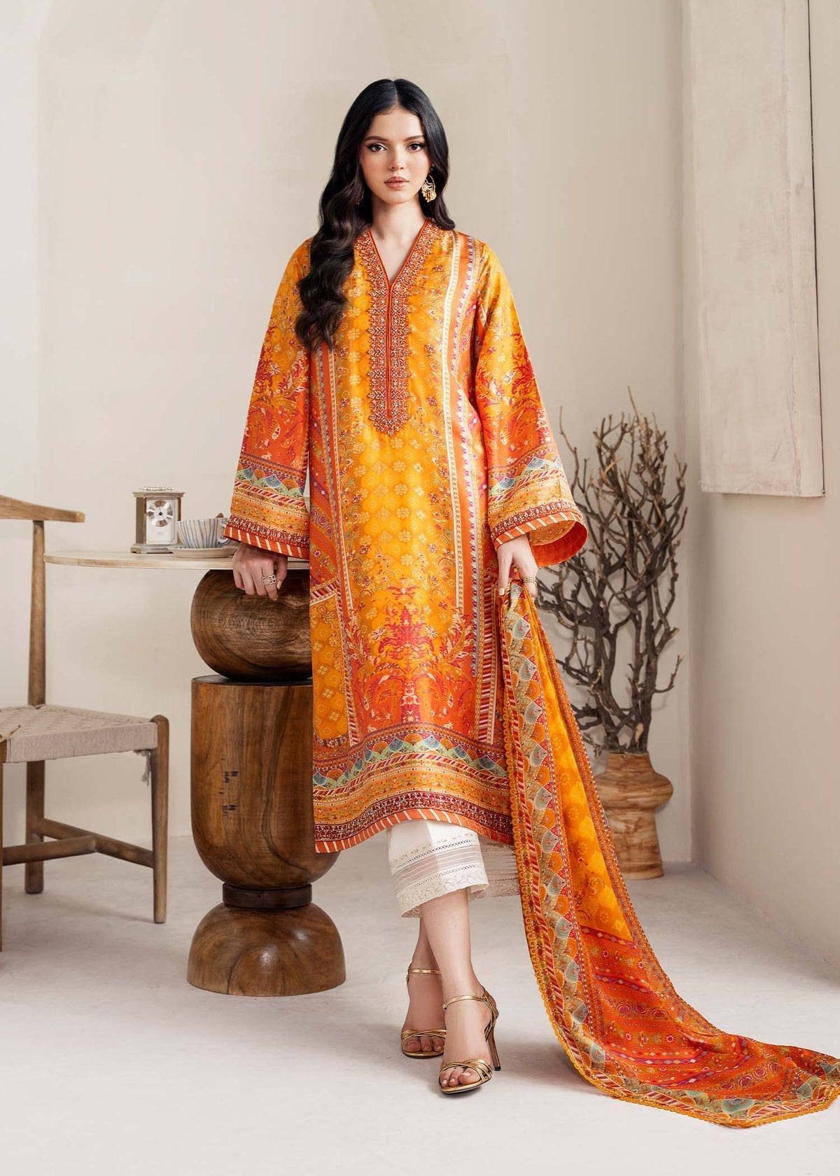 Kanwal Malik | Rosalia Silk Eid 25 | Maesha by Kanwal Malik - Designer Dress - Type: Ladies Clothes - Available at Libayah - 100% Original