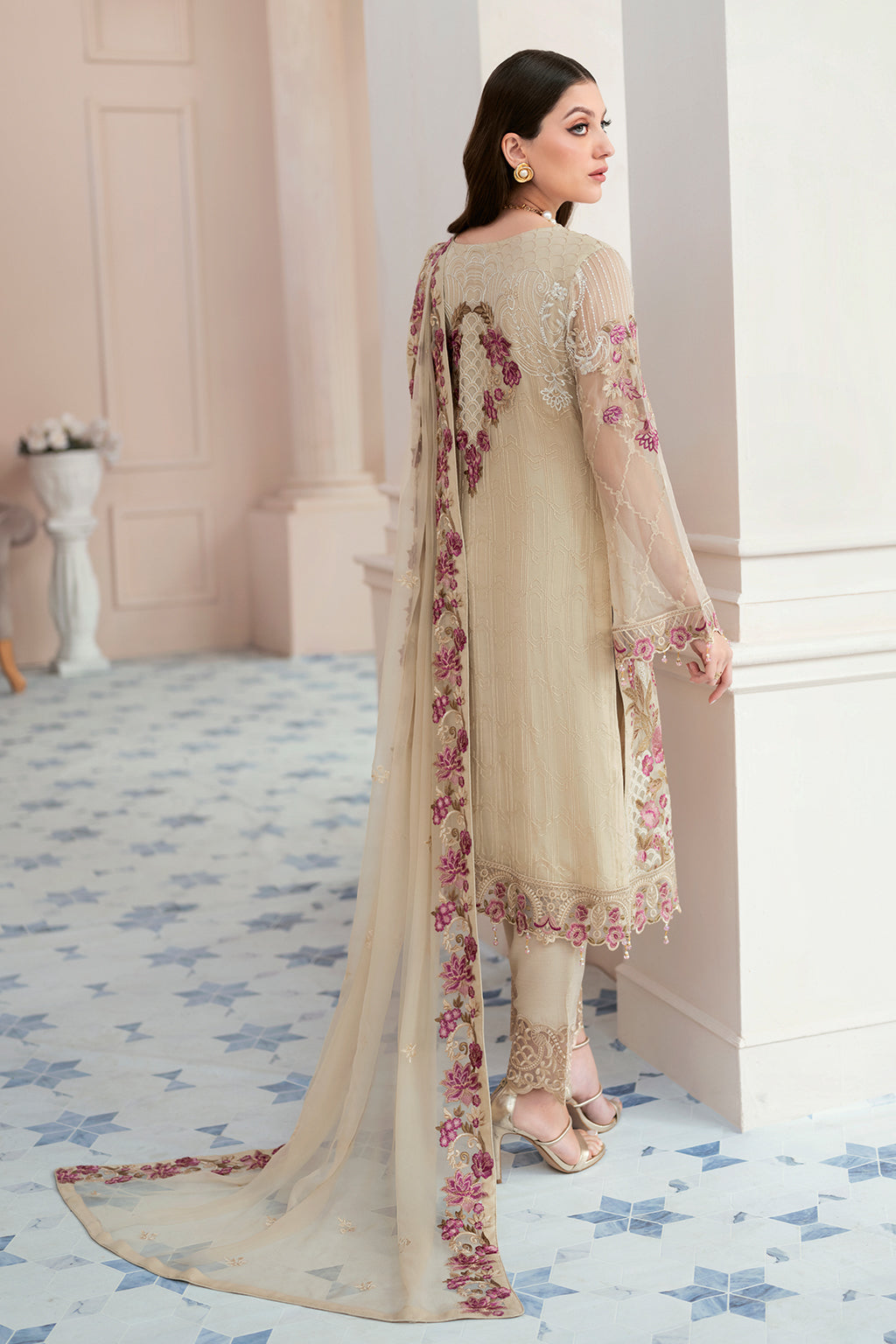 Ramsha | Rangoon Chiffon Collection 24 | D-909 by Ramsha - Designer Dress - Type: Ladies Clothes - Available at Libayah - 100% Original