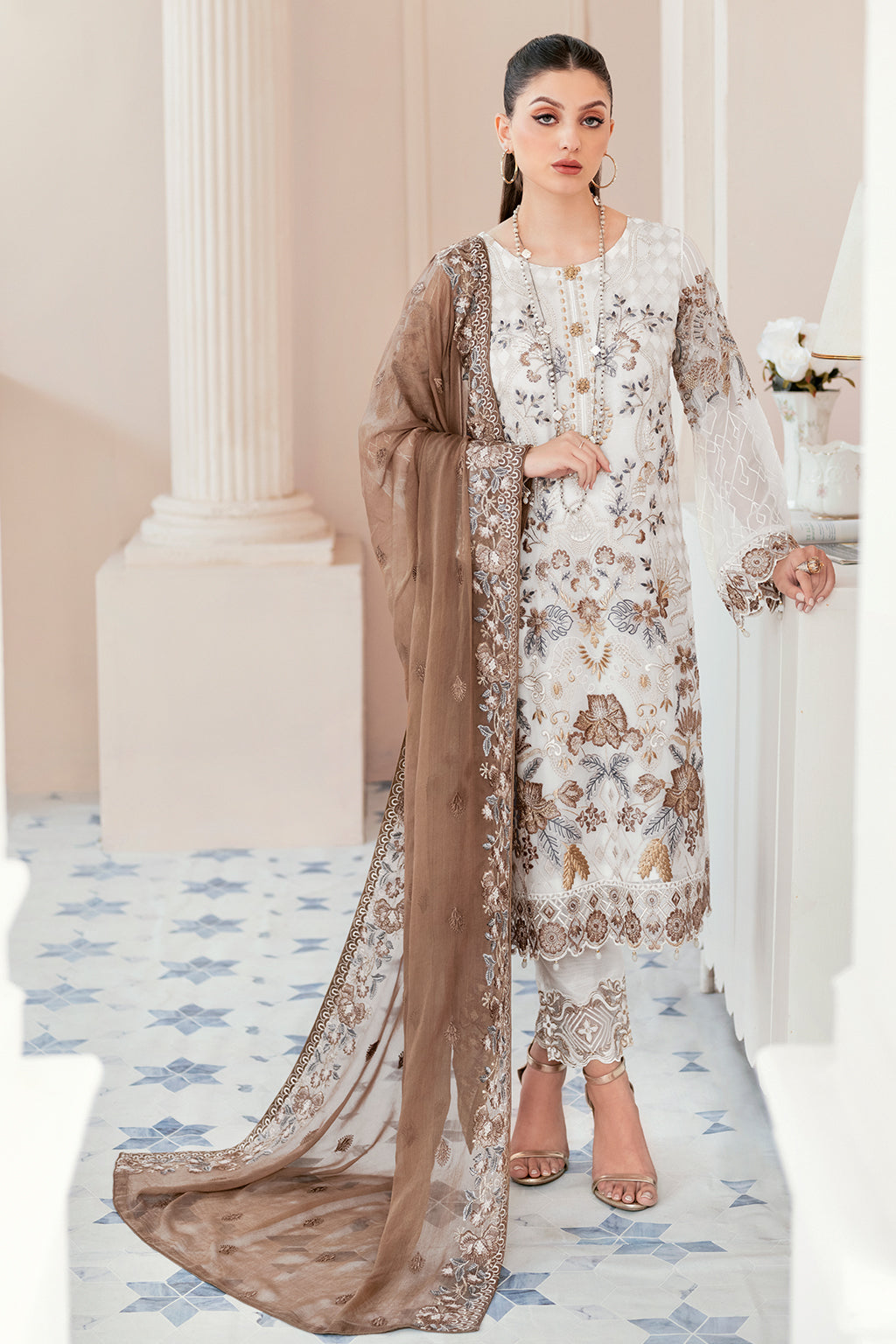 Ramsha | Rangoon Chiffon Collection 24 | D-911 by Ramsha - Designer Dress - Type: Ladies Clothes - Available at Libayah - 100% Original