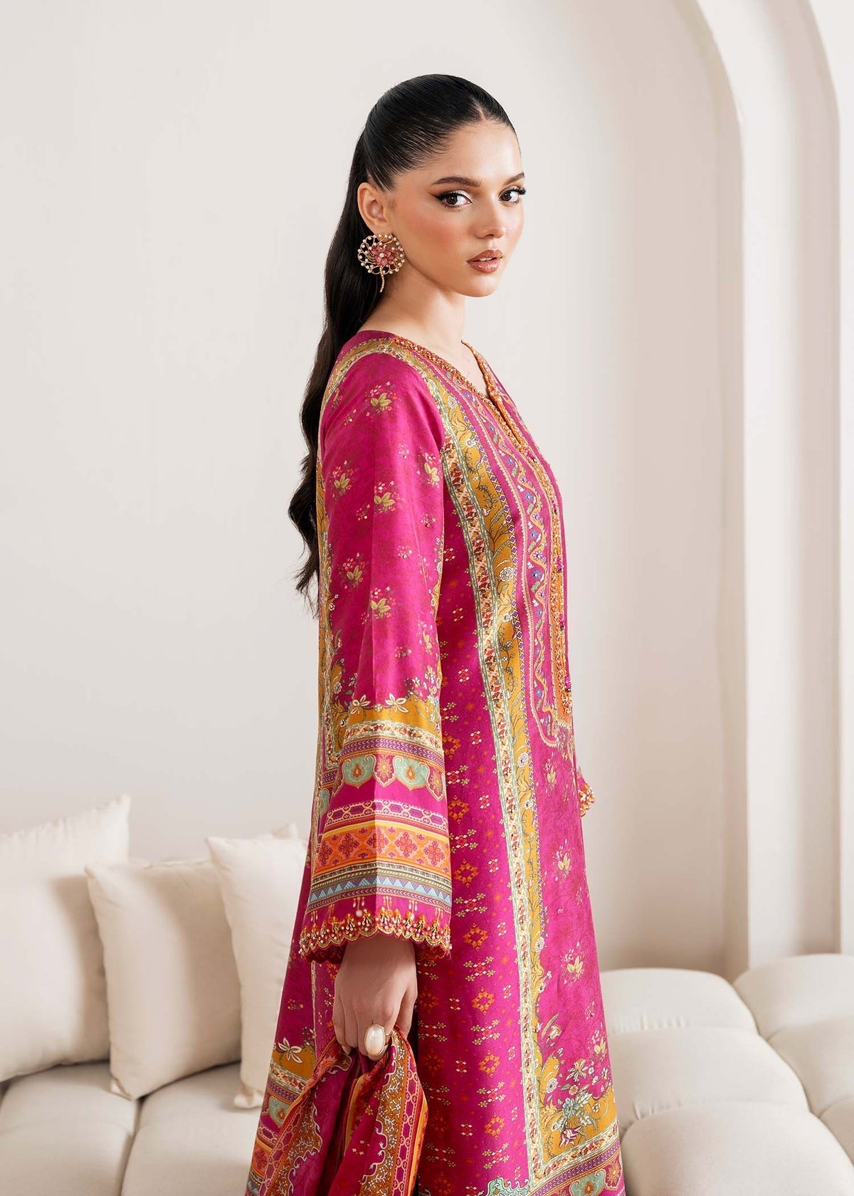 Kanwal Malik | Rosalia Silk Eid 25 | Sylvie by Kanwal Malik - Designer Dress - Type: Ladies Clothes - Available at Libayah - 100% Original