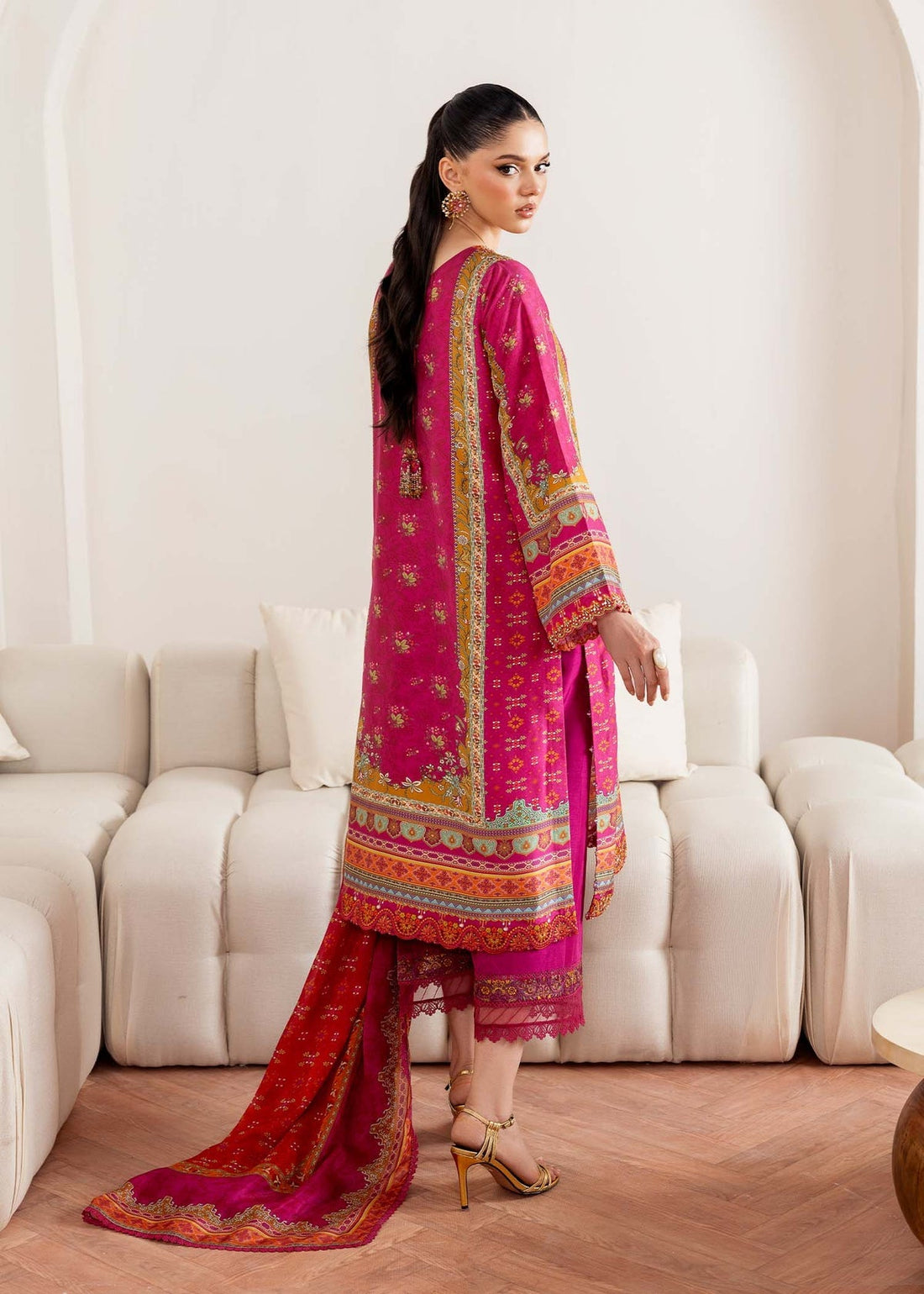 Kanwal Malik | Rosalia Silk Eid 25 | Sylvie by Kanwal Malik - Designer Dress - Type: Ladies Clothes - Available at Libayah - 100% Original