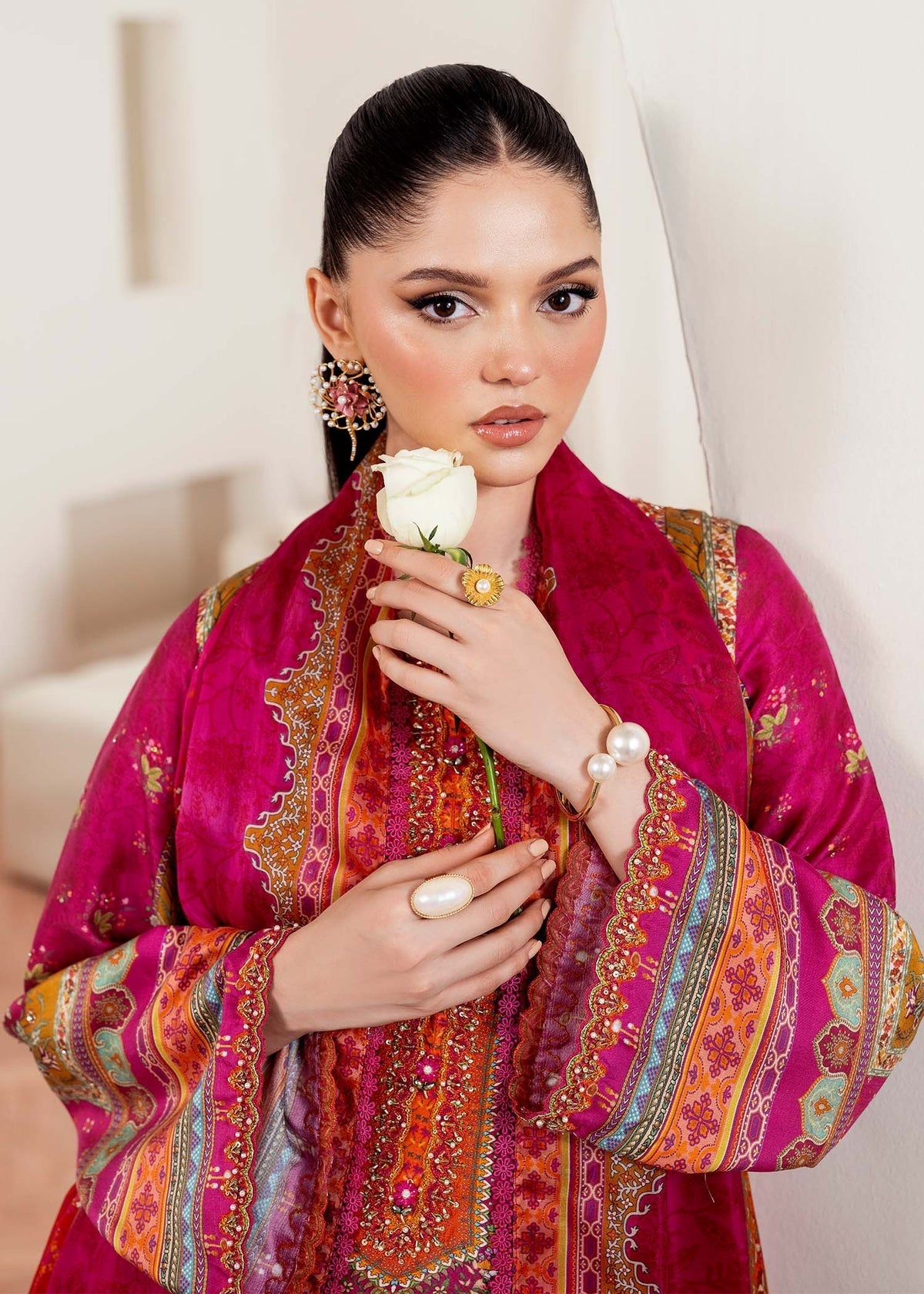 Kanwal Malik | Rosalia Silk Eid 25 | Sylvie by Kanwal Malik - Designer Dress - Type: Ladies Clothes - Available at Libayah - 100% Original