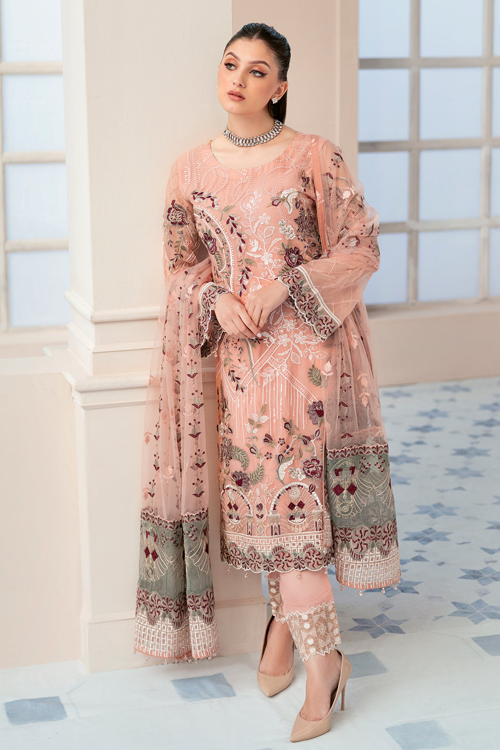 Ramsha | Rangoon Chiffon Collection 24 | D-901 by Ramsha - Designer Dress - Type: Ladies Clothes - Available at Libayah - 100% Original