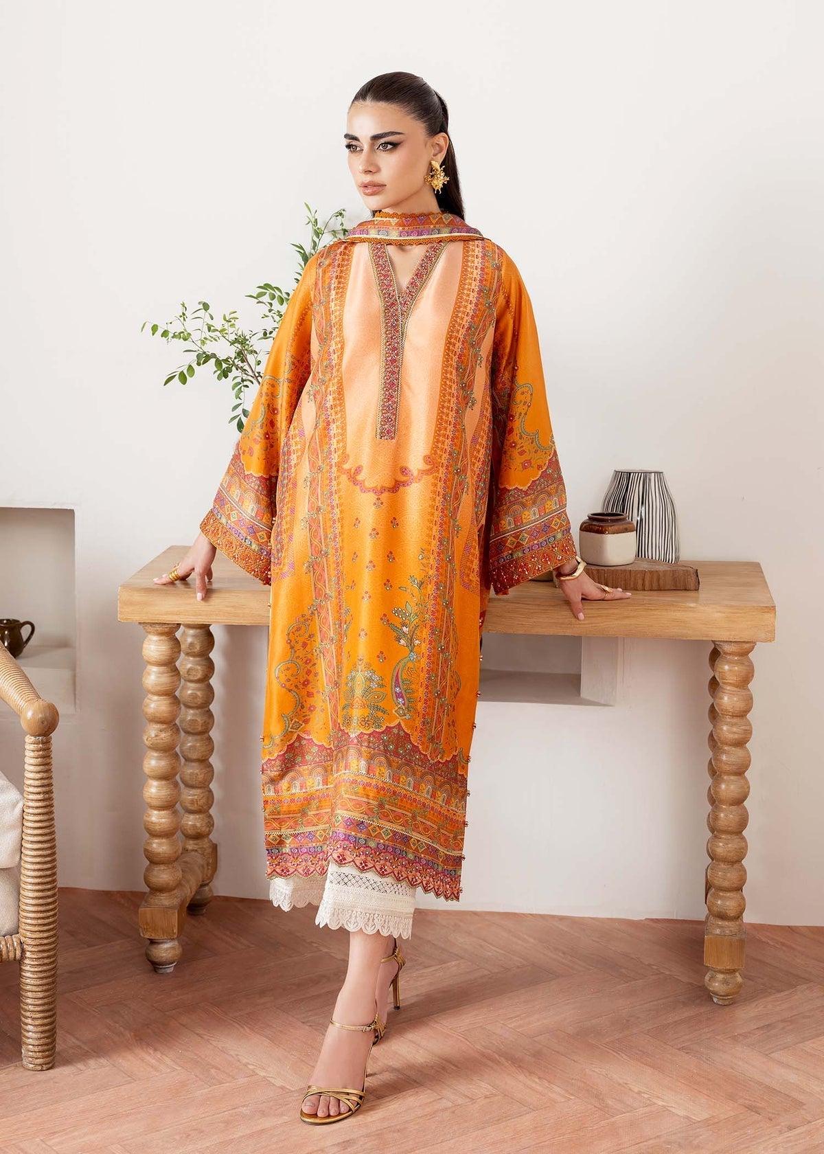 Kanwal Malik | Rosalia Silk Eid 25 | Kira by Kanwal Malik - Designer Dress - Type: Ladies Clothes - Available at Libayah - 100% Original