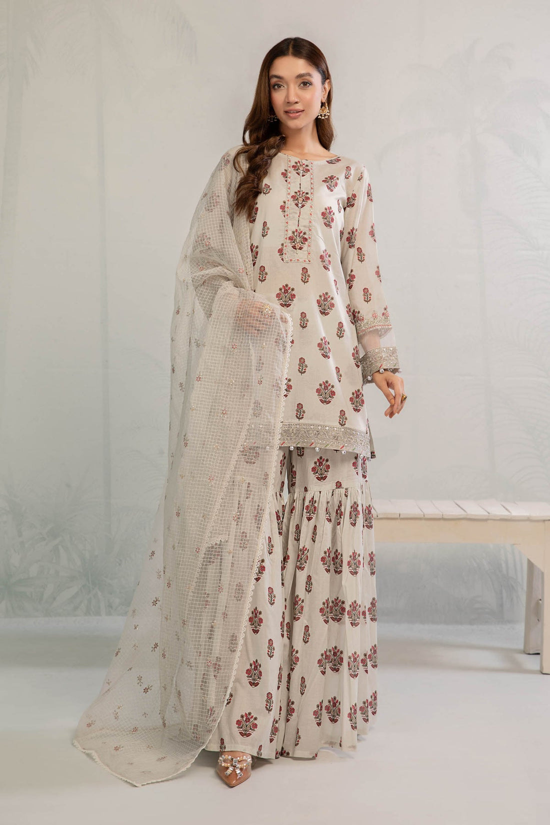 Maria B | Casual Pret 25 | DW-EA23-06R1 by Maria B - Designer Dress - Type: Ladies Clothes - Available at Libayah - 100% Original