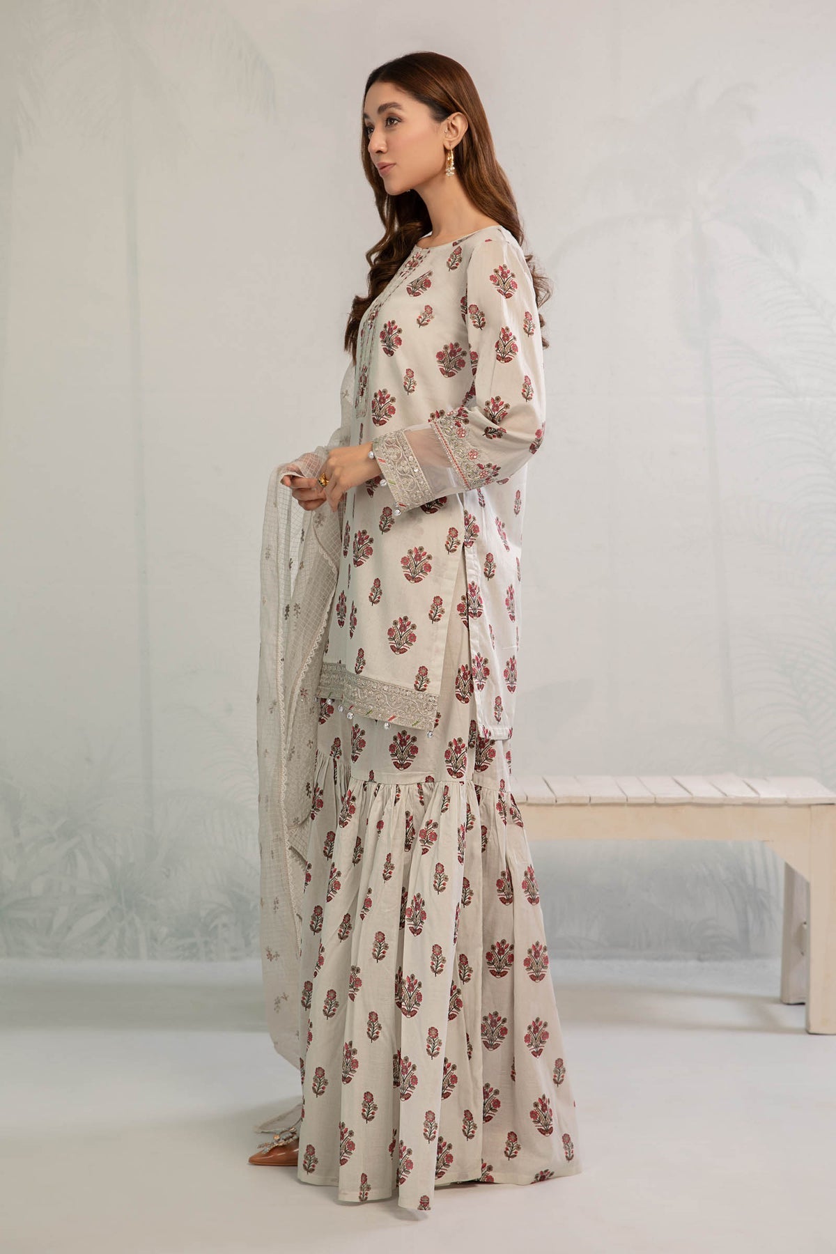 Maria B | Casual Pret 25 | DW-EA23-06R1 by Maria B - Designer Dress - Type: Ladies Clothes - Available at Libayah - 100% Original