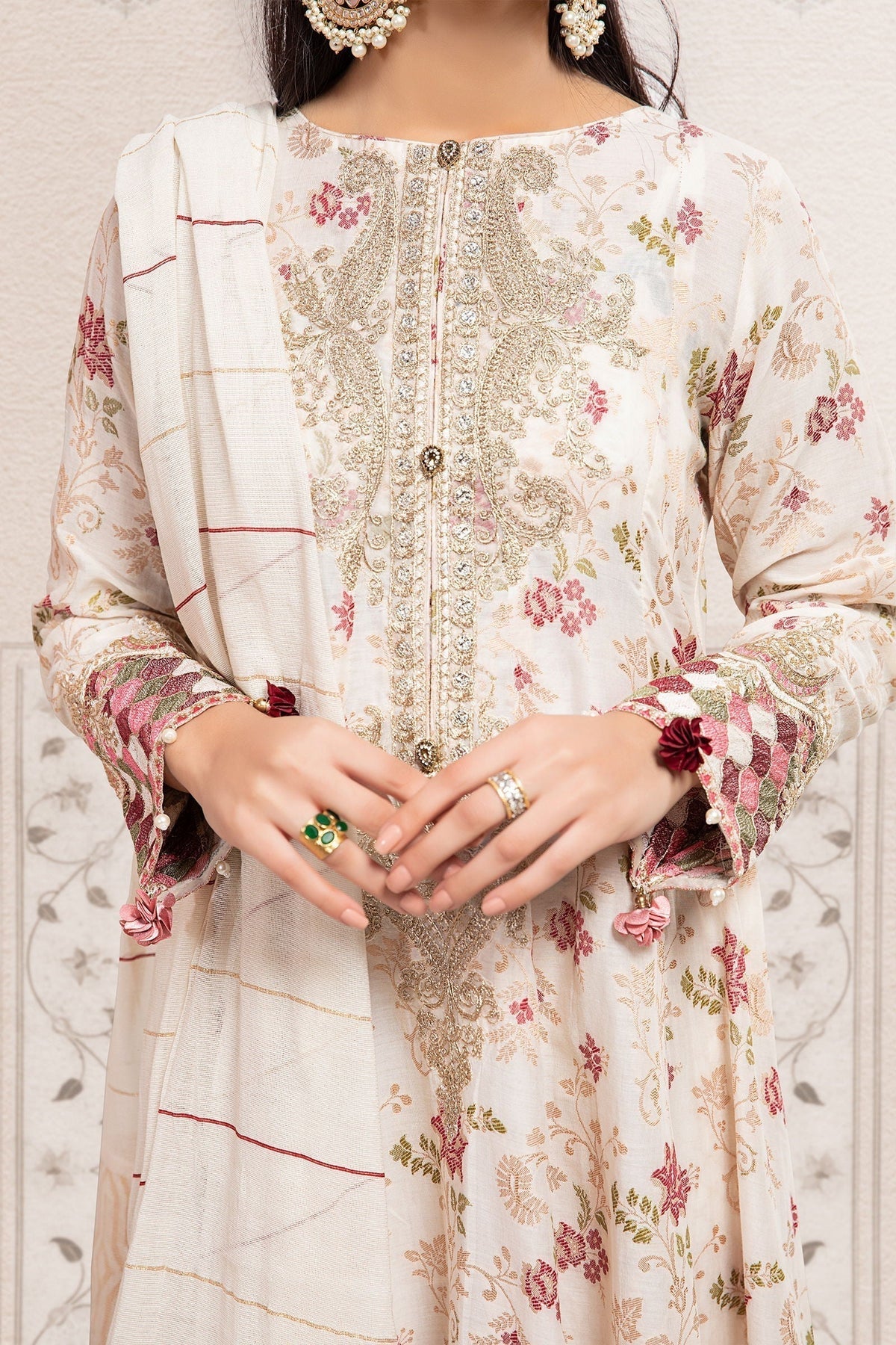 Maria B | Casual Pret 25 | DW-EA23-06R1 by Maria B - Designer Dress - Type: Ladies Clothes - Available at Libayah - 100% Original