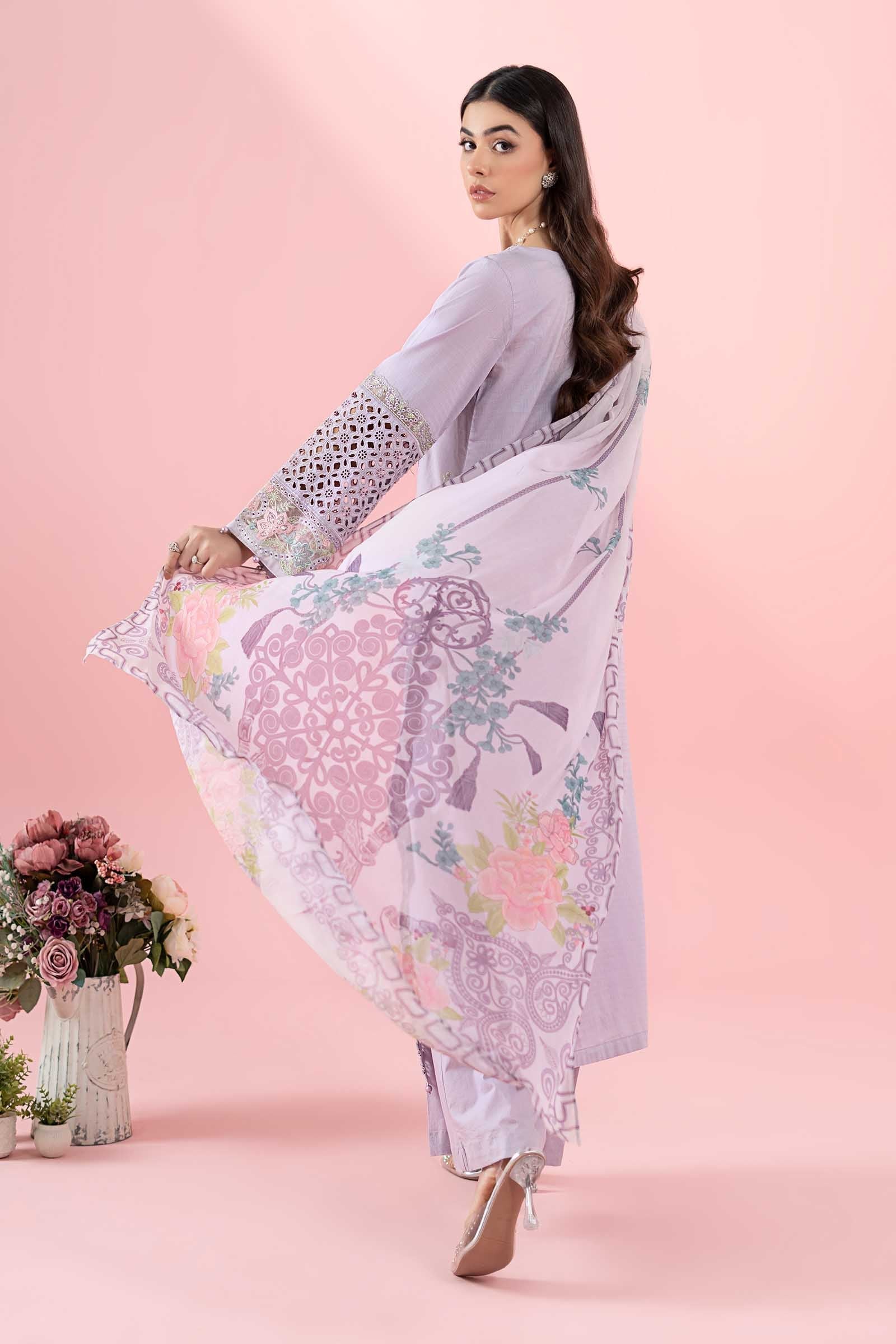 Maria B | Luxury Pret 25 | DW-EA25-05 by Maria B - Designer Dress - Type: Ladies Clothes - Available at Libayah - 100% Original