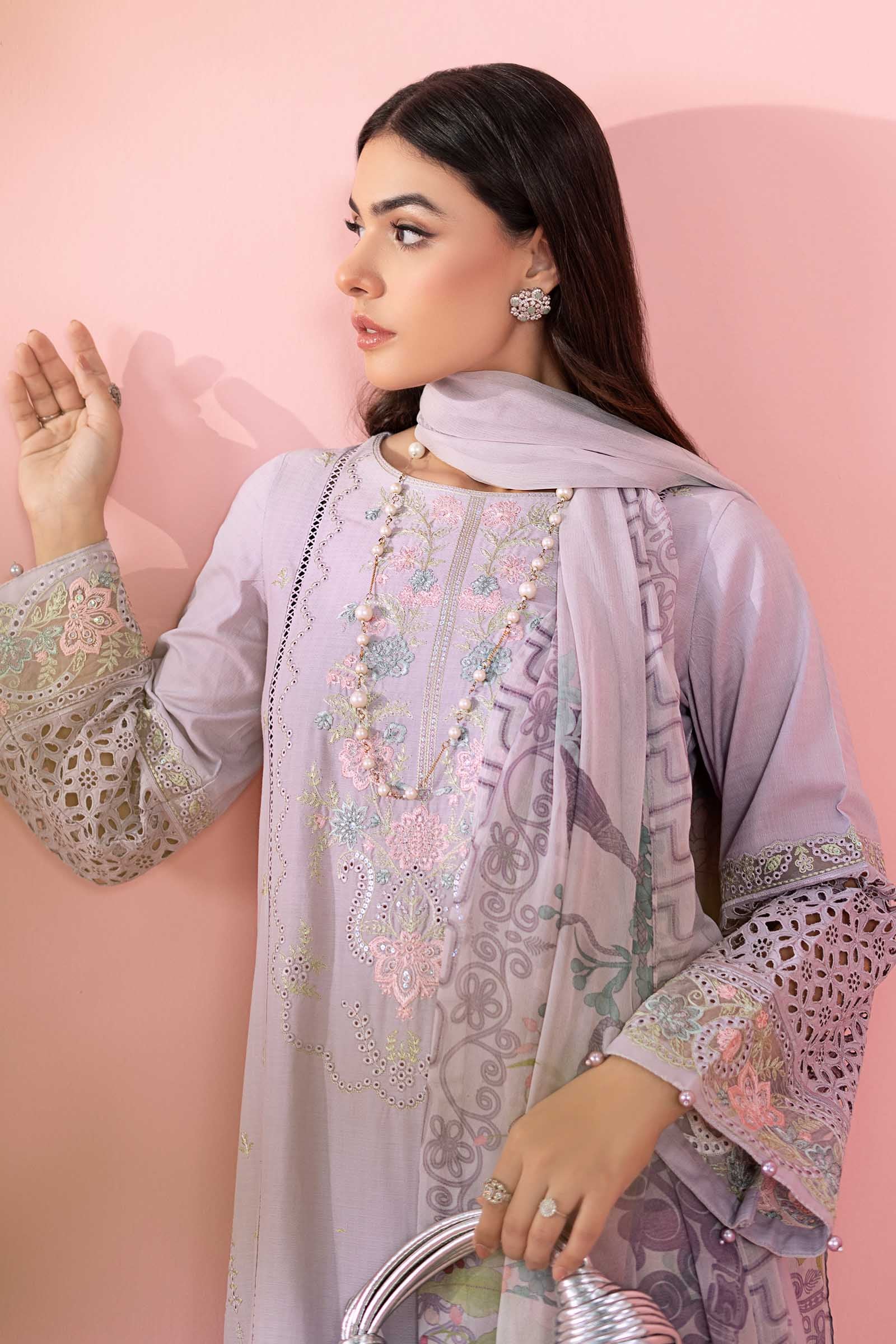Maria B | Luxury Pret 25 | DW-EA25-05 by Maria B - Designer Dress - Type: Ladies Clothes - Available at Libayah - 100% Original