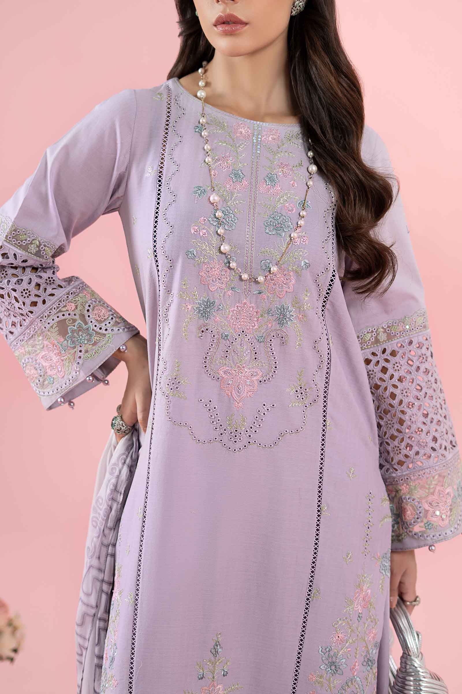 Maria B | Luxury Pret 25 | DW-EA25-05 by Maria B - Designer Dress - Type: Ladies Clothes - Available at Libayah - 100% Original
