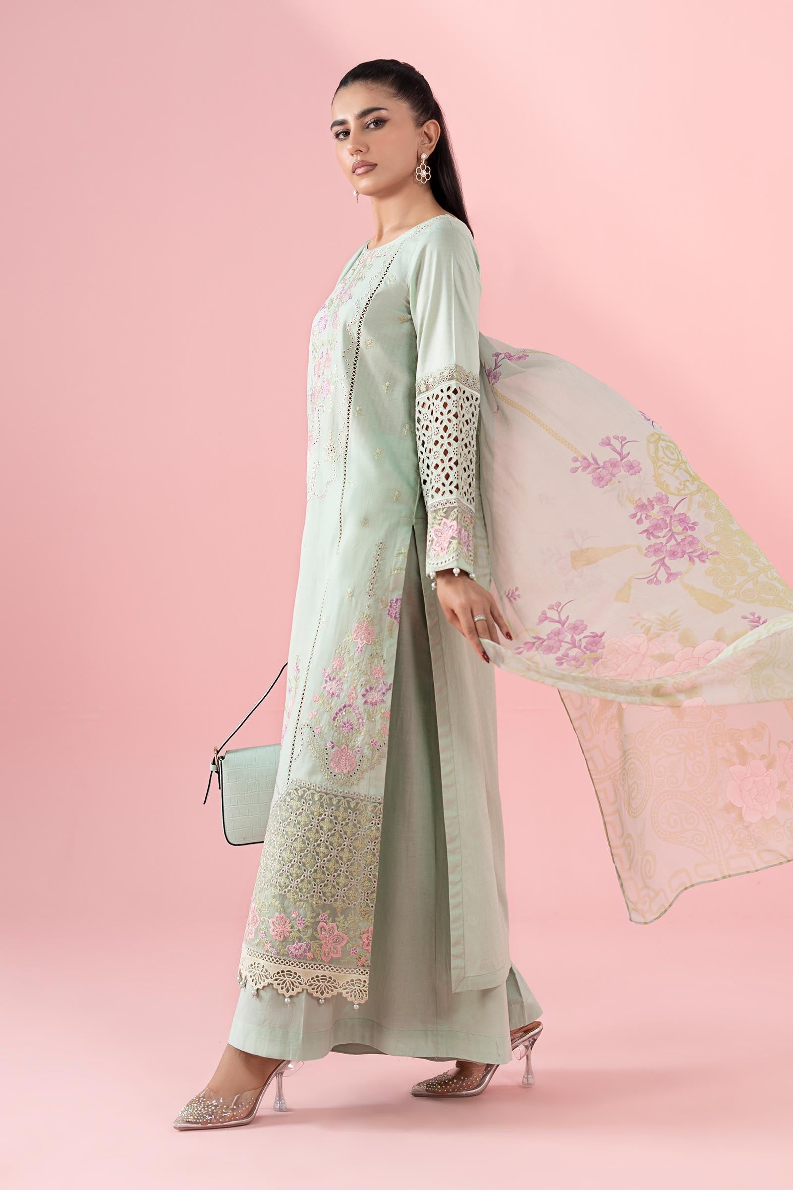 Maria B | Luxury Pret 25 | DW-EA25-05 by Maria B - Designer Dress - Type: Ladies Clothes - Available at Libayah - 100% Original