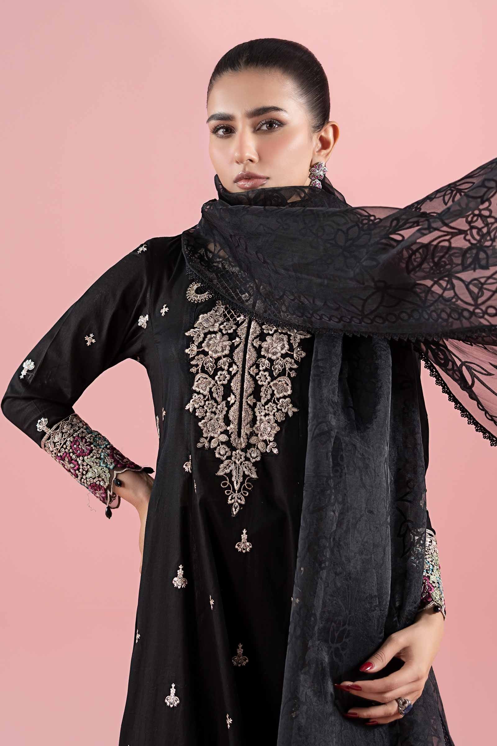 Maria B | Luxury Pret 25 | DW-EA25-08 by Maria B - Designer Dress - Type: Ladies Clothes - Available at Libayah - 100% Original
