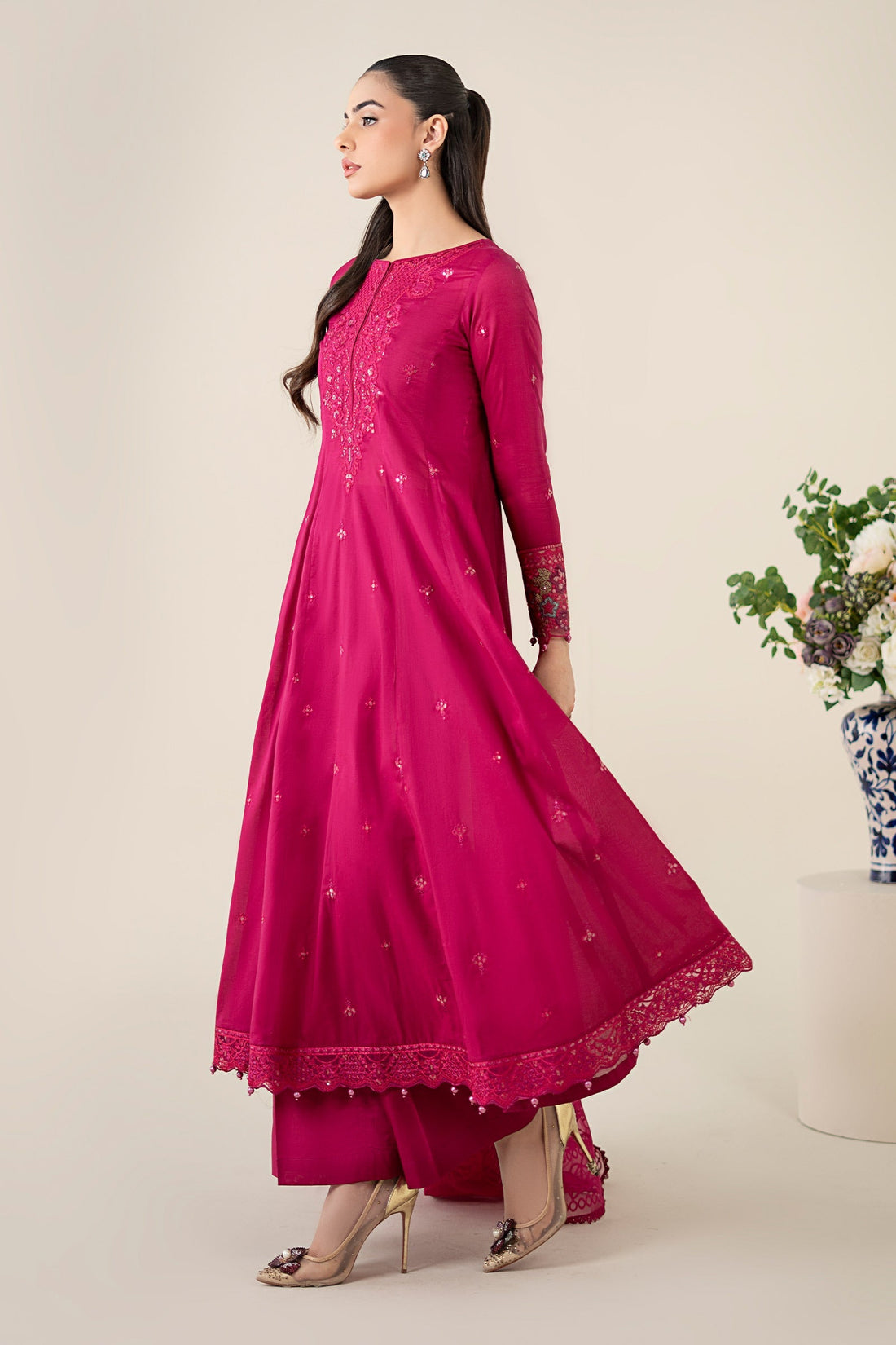 Maria B | Luxury Pret 25 | DW-EA25-08 by Maria B - Designer Dress - Type: Ladies Clothes - Available at Libayah - 100% Original