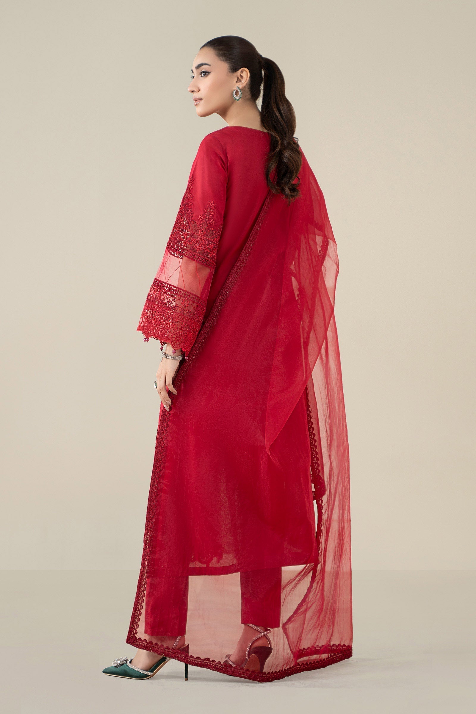 Maria B | Pre Fall 25 | Lawn Suit 16 by Maria B - Designer Dress  - Type : Ladies Clothes - Available at Libayah - 100% Original 