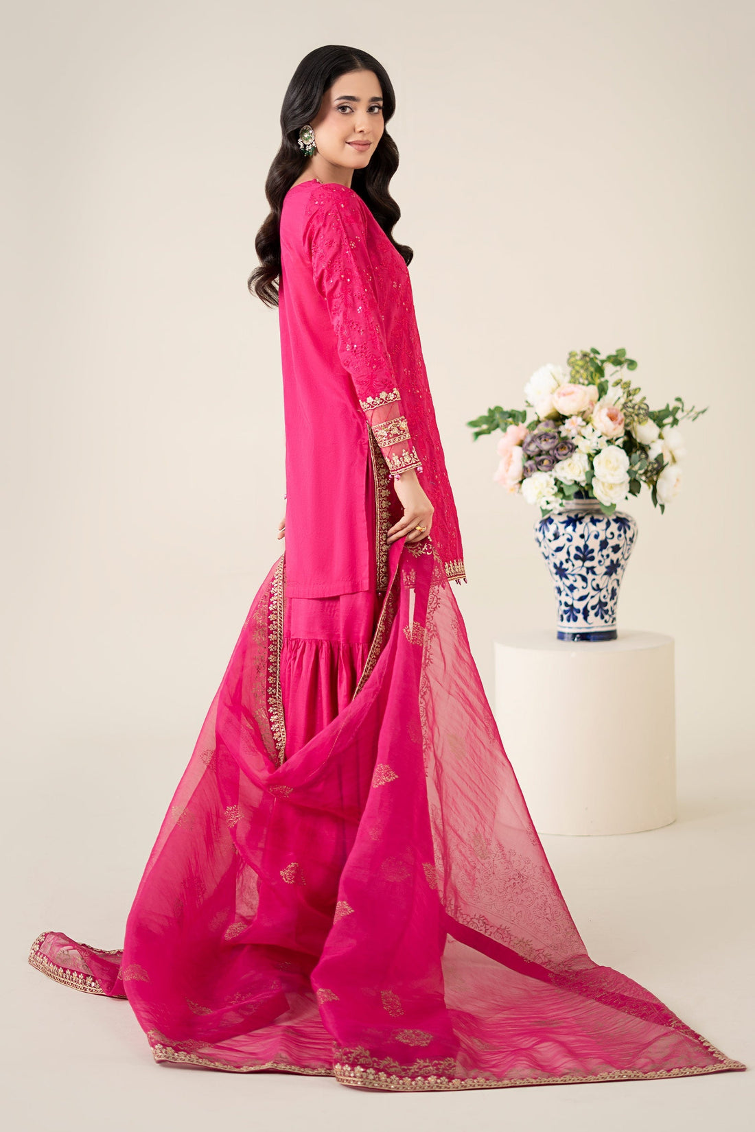 Maria B | Luxury Pret 25 | DW-EA25-11 by Maria B - Designer Dress - Type: Ladies Clothes - Available at Libayah - 100% Original