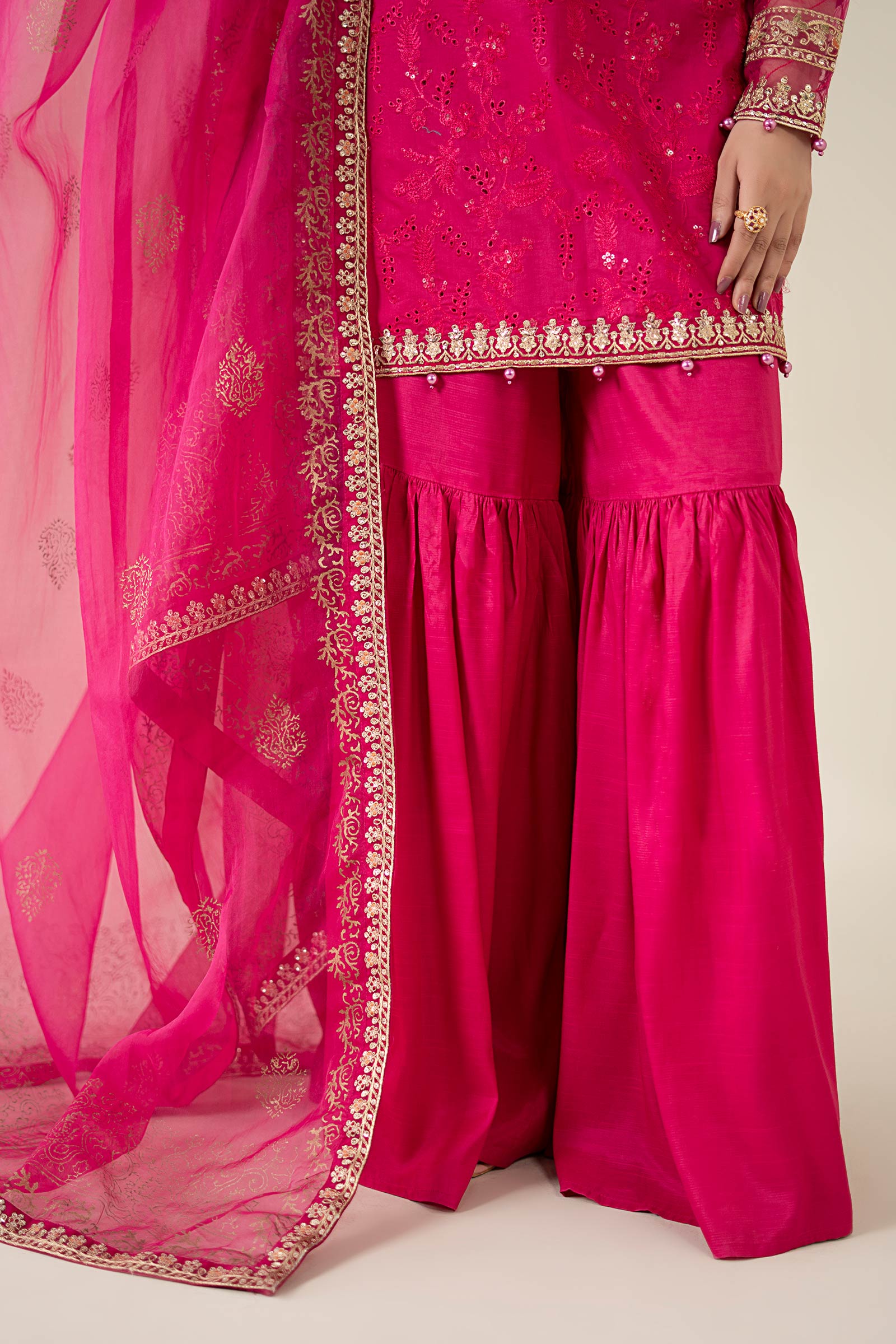 Maria B | Luxury Pret 25 | DW-EA25-11 by Maria B - Designer Dress - Type: Ladies Clothes - Available at Libayah - 100% Original