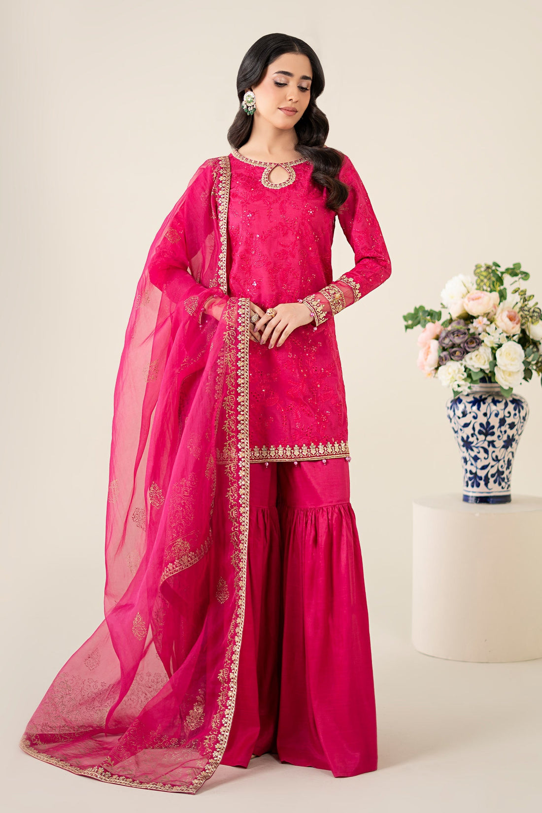 Maria B | Luxury Pret 25 | DW-EA25-11 by Maria B - Designer Dress - Type: Ladies Clothes - Available at Libayah - 100% Original