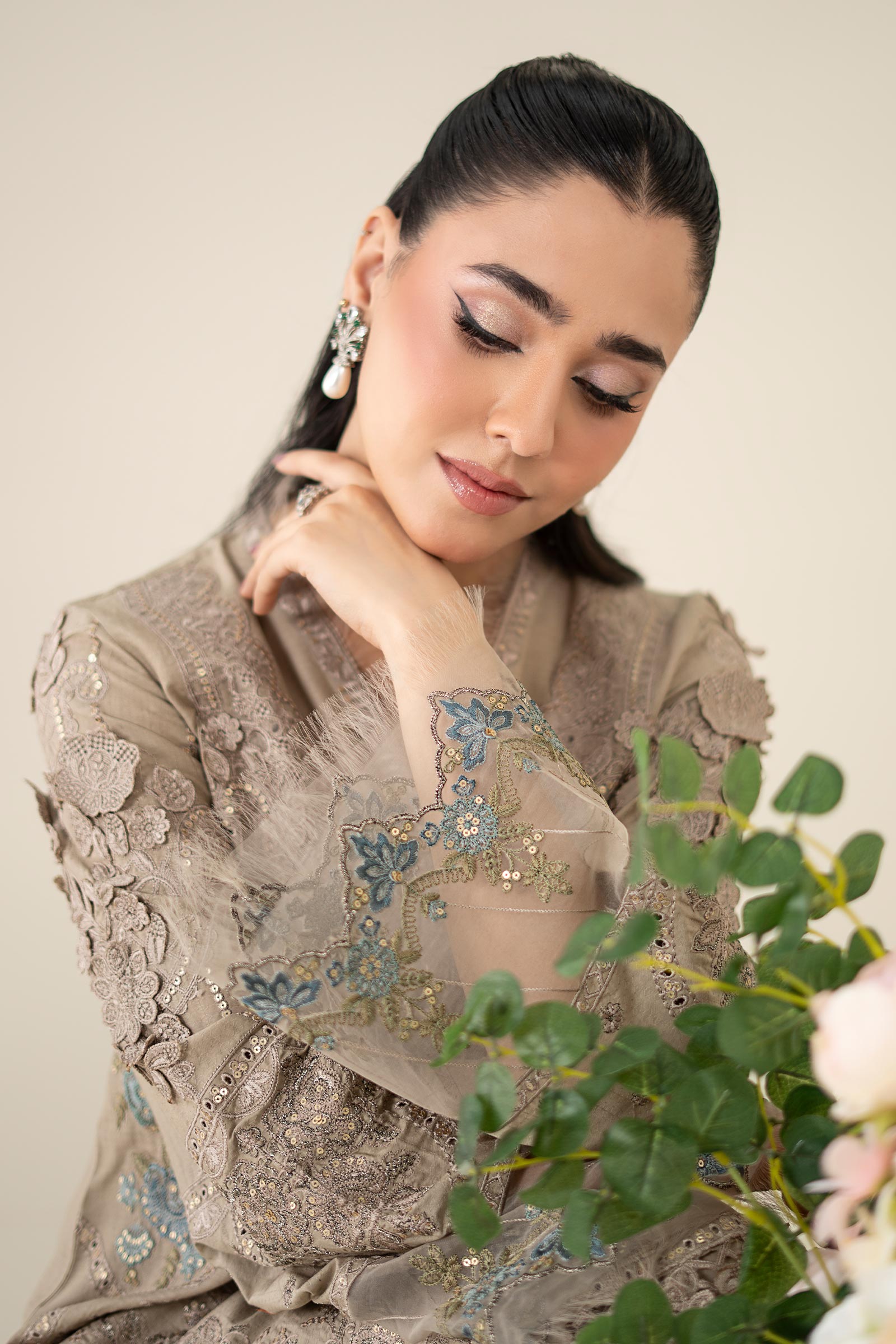 Maria B | Luxury Pret 25 | DW-EA25-16 by Maria B - Designer Dress - Type: Ladies Clothes - Available at Libayah - 100% Original