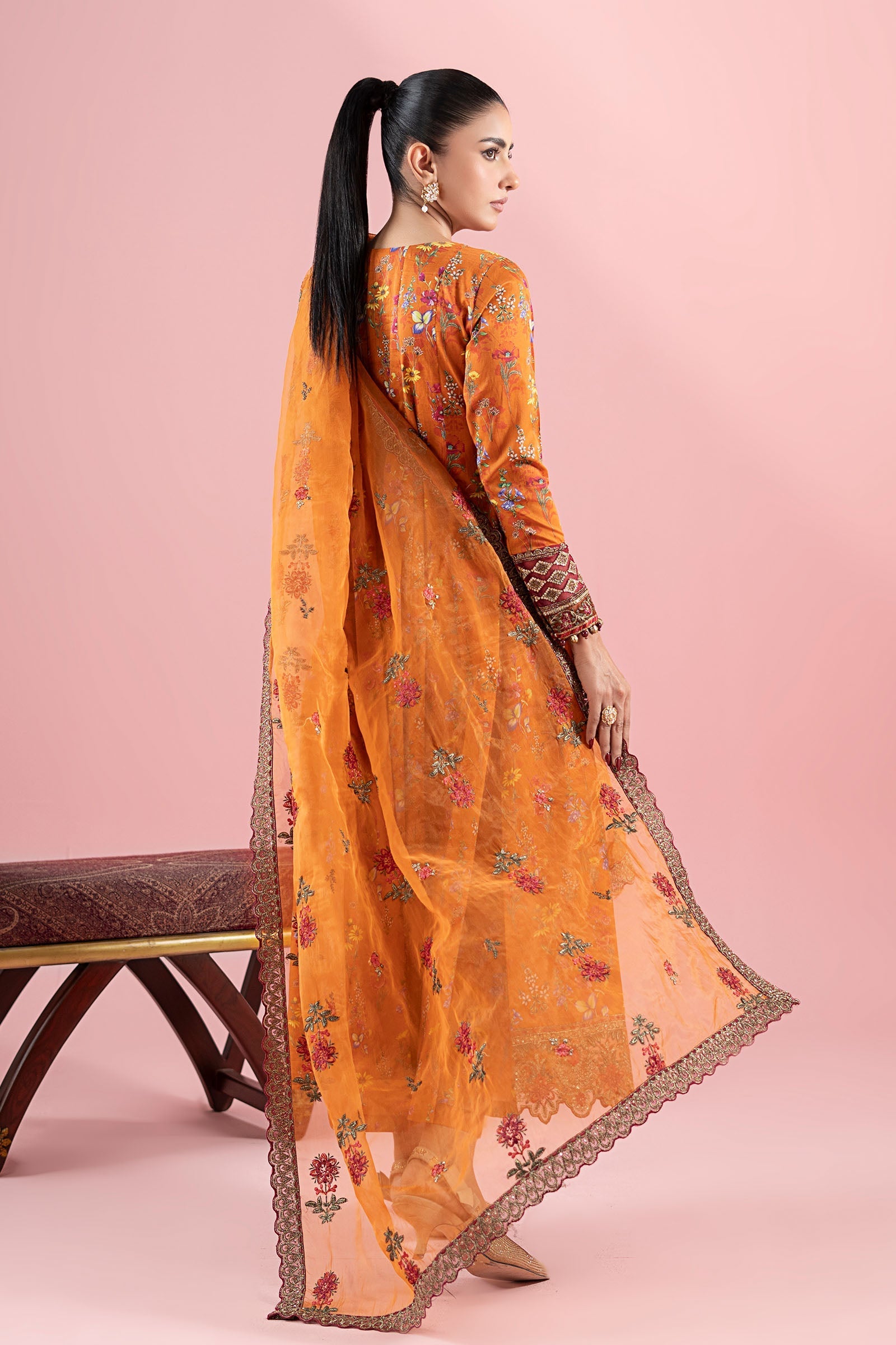 Maria B | Luxury Pret 25 | DW-EA25-17 by Maria B - Designer Dress - Type: Ladies Clothes - Available at Libayah - 100% Original
