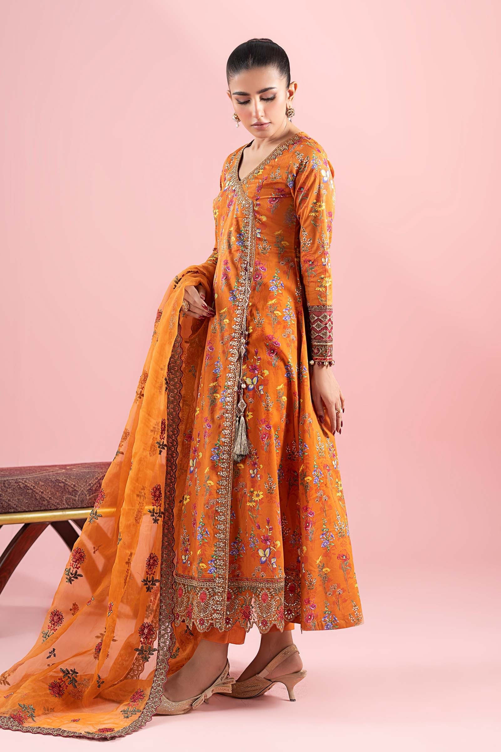 Maria B | Luxury Pret 25 | DW-EA25-17 by Maria B - Designer Dress - Type: Ladies Clothes - Available at Libayah - 100% Original