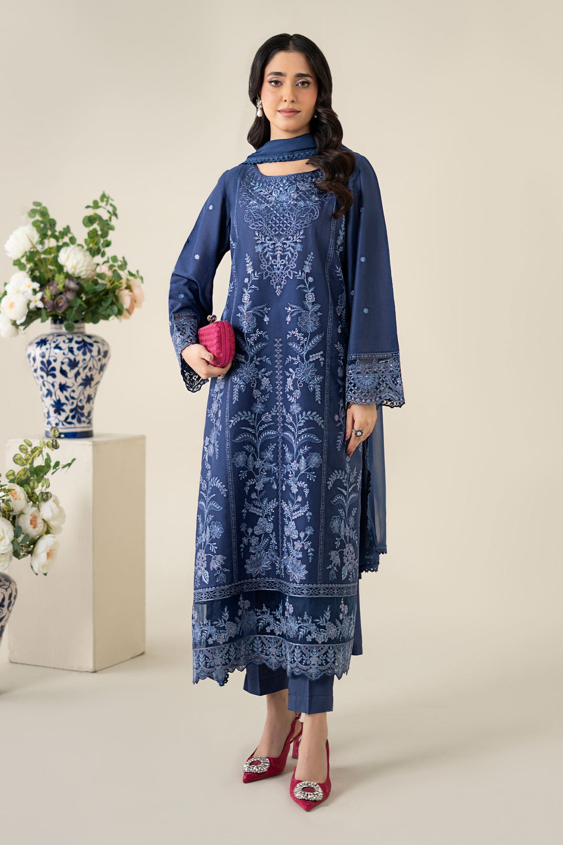 Maria B | Luxury Pret 25 | DW-EA25-21 by Maria B - Designer Dress - Type: Ladies Clothes - Available at Libayah - 100% Original