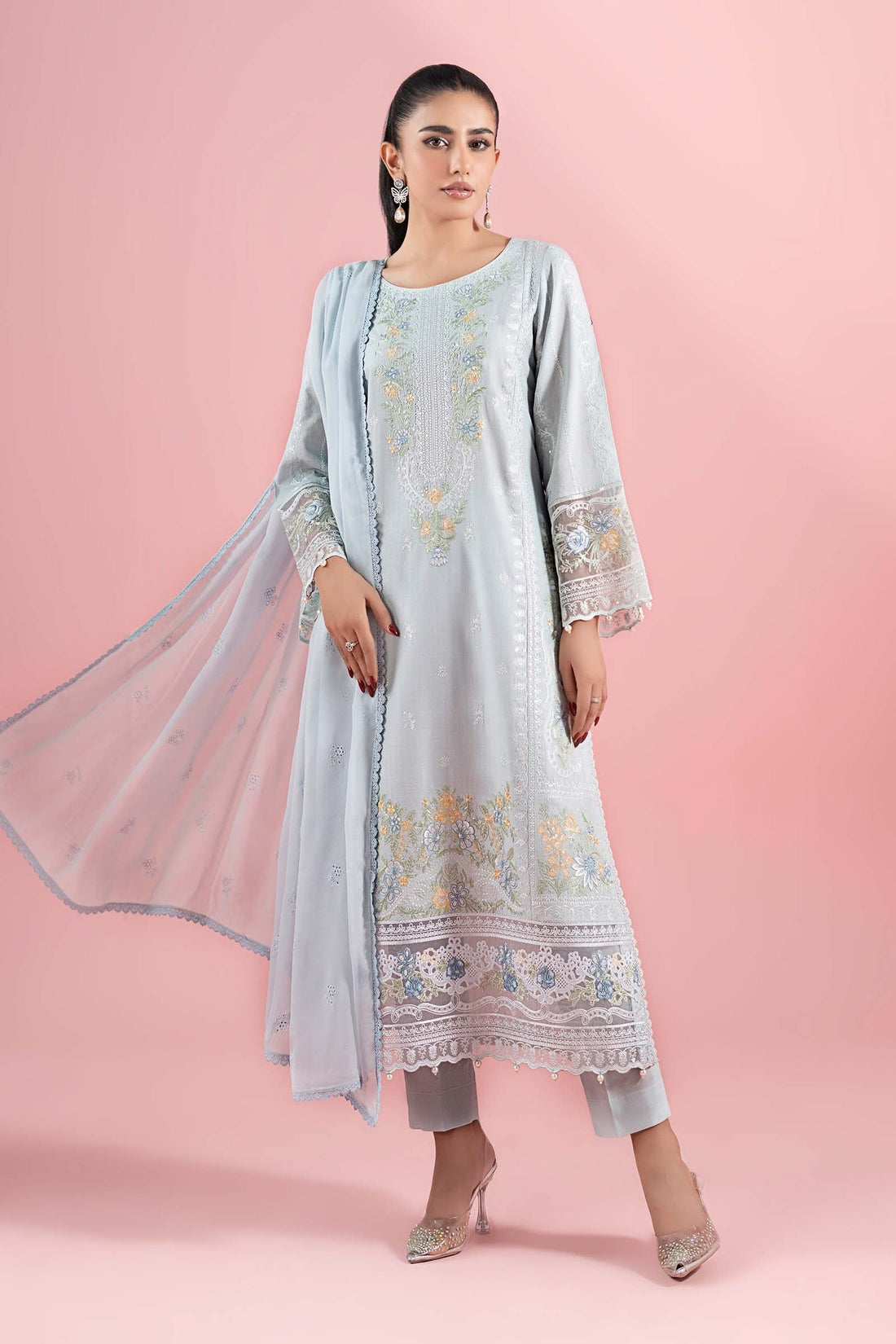 Maria B | Luxury Pret 25 | DW-EA25-25 by Maria B - Designer Dress - Type: Ladies Clothes - Available at Libayah - 100% Original