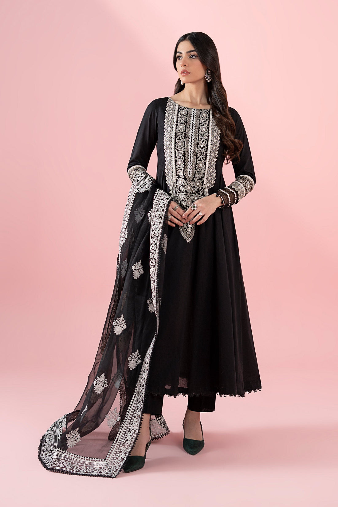 Maria B | Luxury Pret 25 | DW-EA25-37 by Maria B - Designer Dress - Type: Ladies Clothes - Available at Libayah - 100% Original