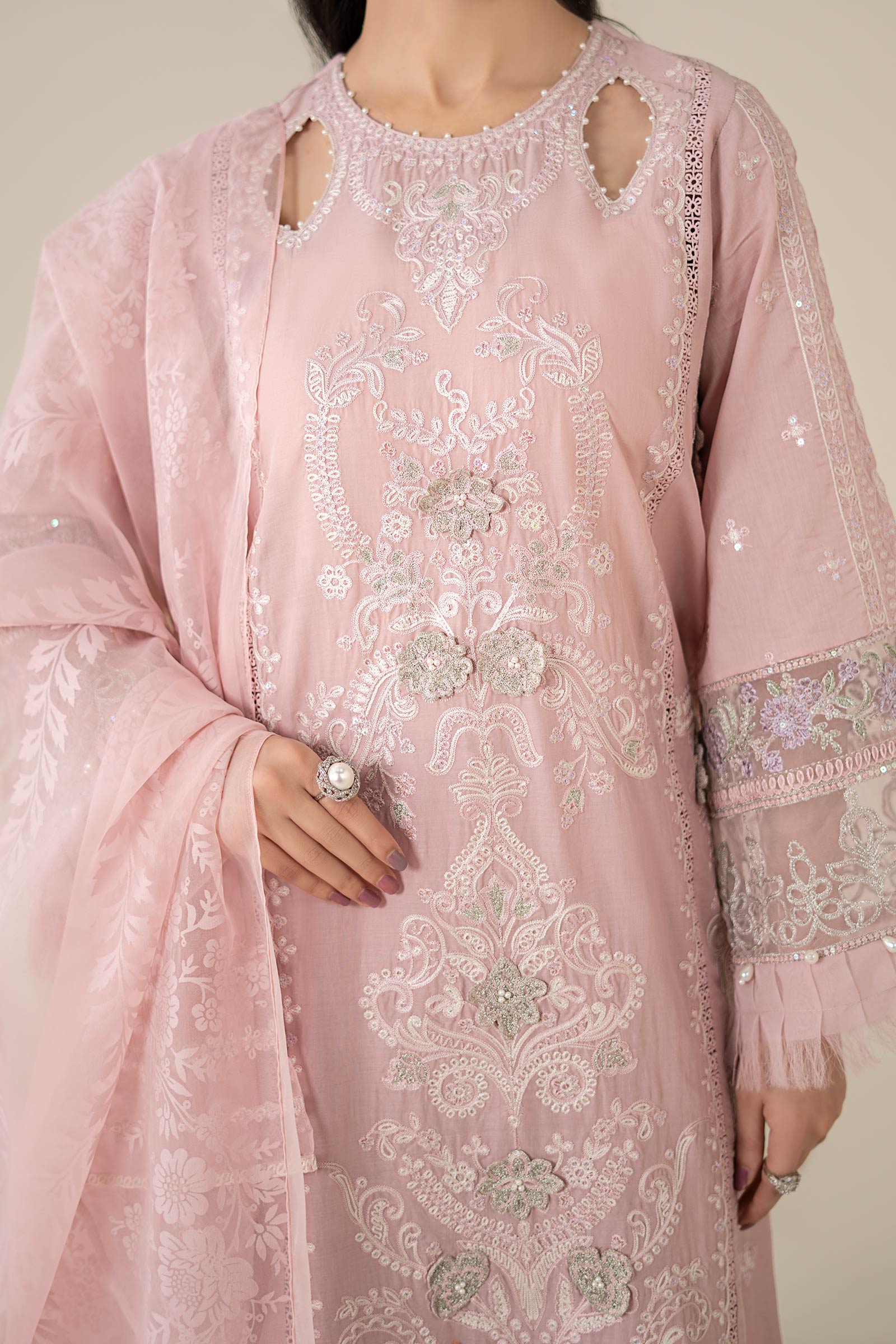 Maria B | Luxury Pret 25 | DW-EA25-57 by Maria B - Designer Dress - Type: Ladies Clothes - Available at Libayah - 100% Original