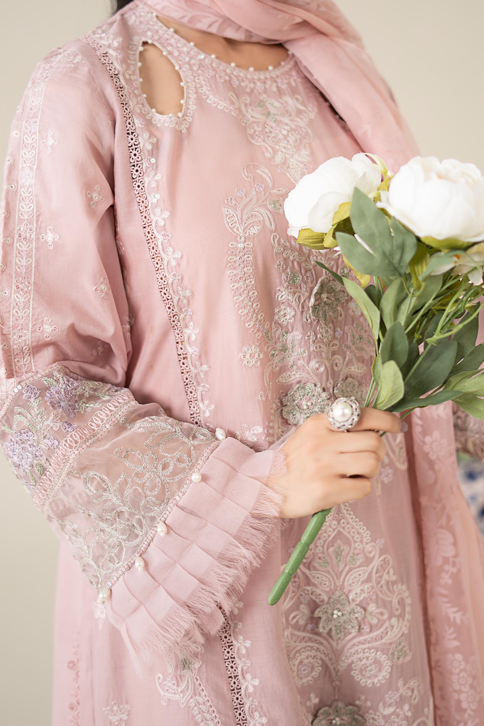 Maria B | Luxury Pret 25 | DW-EA25-57 by Maria B - Designer Dress - Type: Ladies Clothes - Available at Libayah - 100% Original