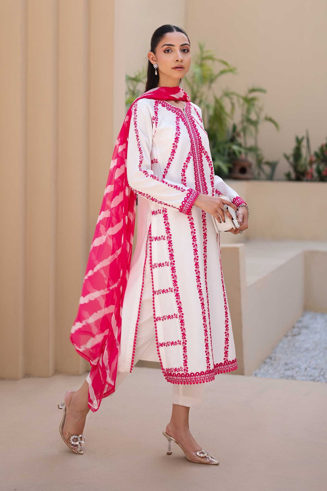Maria B | Luxury Pret 25 | DW-EA25-60 by Maria B - Designer Dress - Type: Ladies Clothes - Available at Libayah - 100% Original