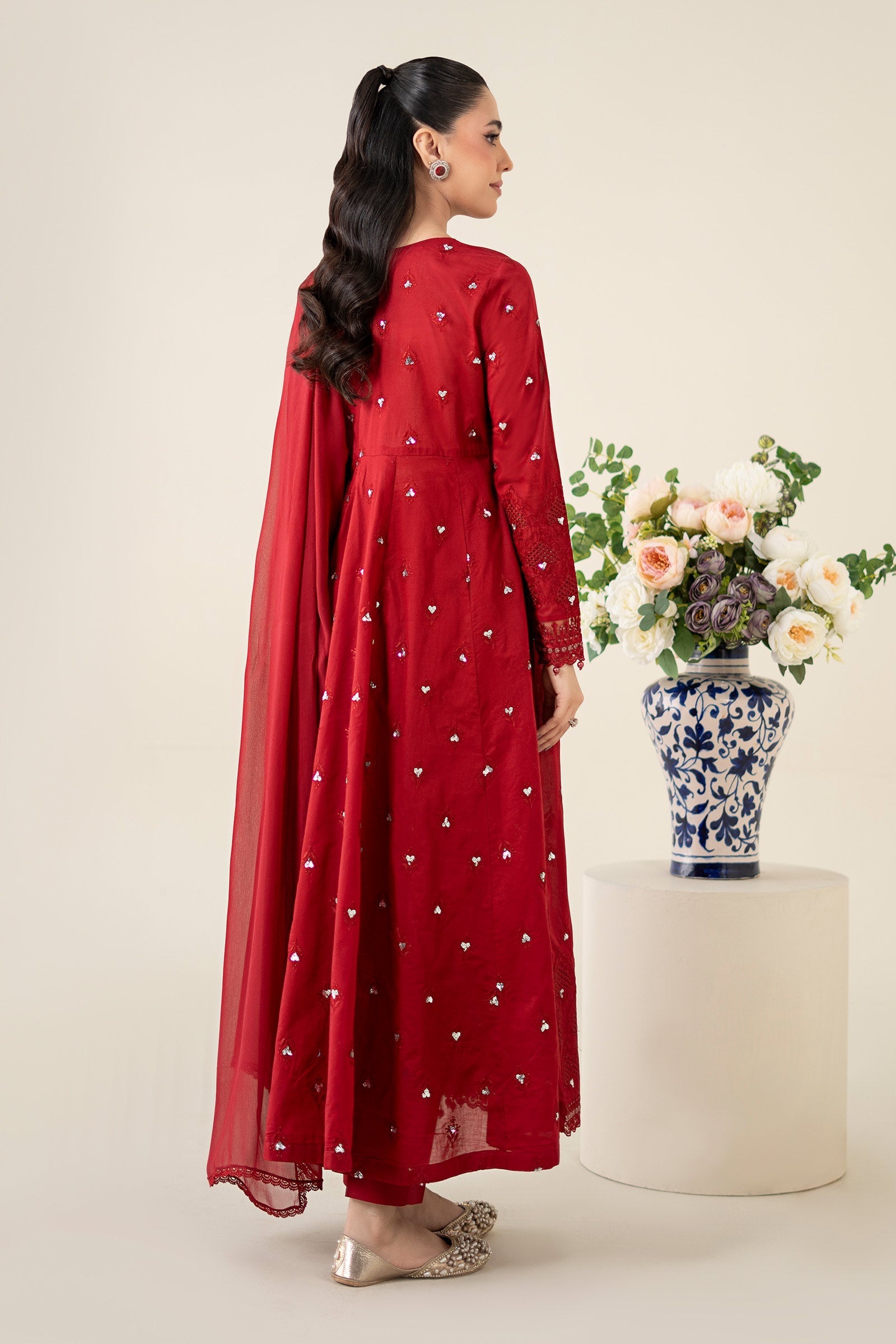 Maria B | Luxury Pret 25 | DW-EA25-61 by Maria B - Designer Dress - Type: Ladies Clothes - Available at Libayah - 100% Original
