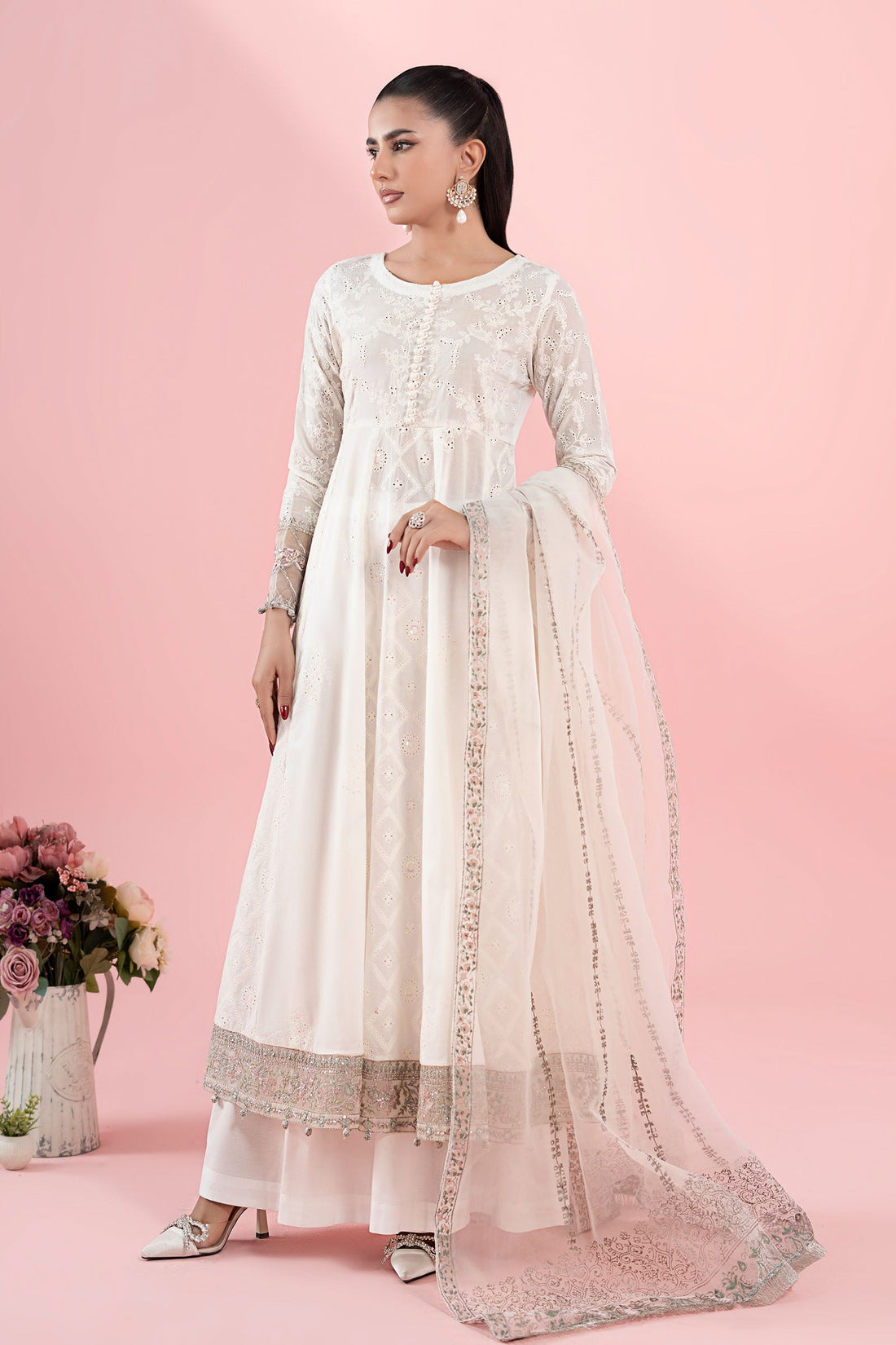 Maria B | Luxury Pret 25 | DW-EA25-65 by Maria B - Designer Dress - Type: Ladies Clothes - Available at Libayah - 100% Original