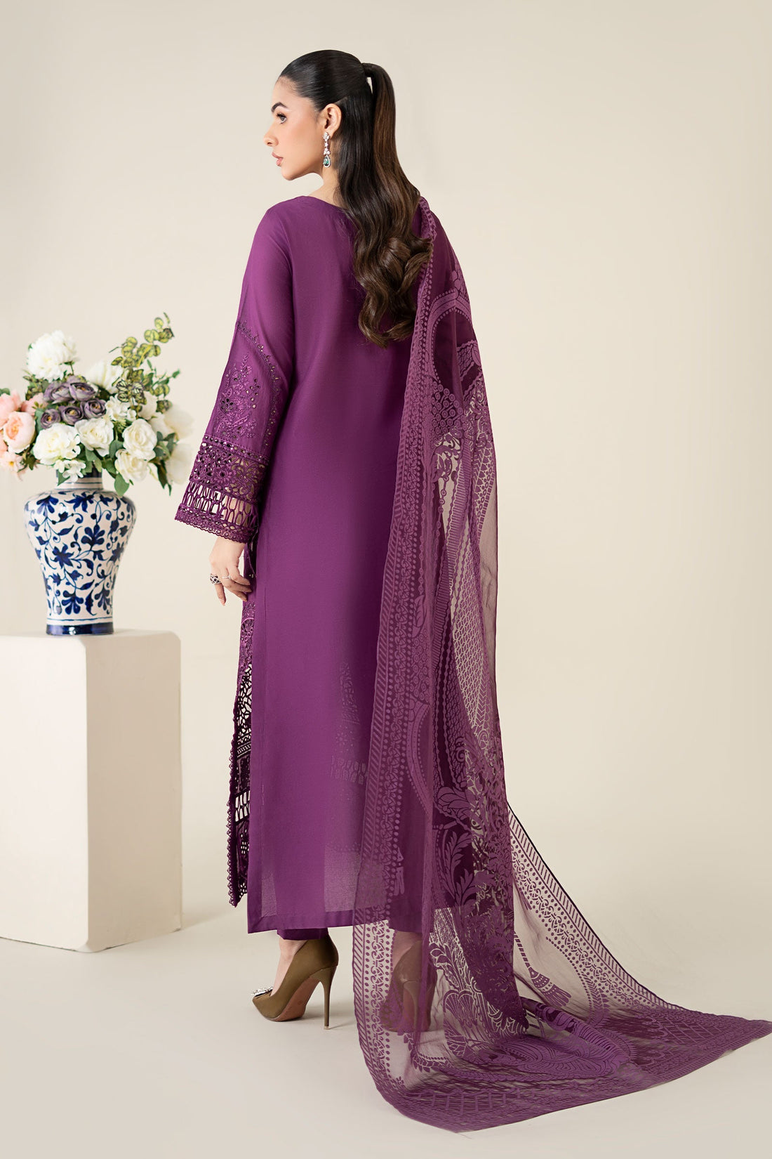 Maria B | Luxury Pret 25 | DW-EA25-74 by Maria B - Designer Dress - Type: Ladies Clothes - Available at Libayah - 100% Original