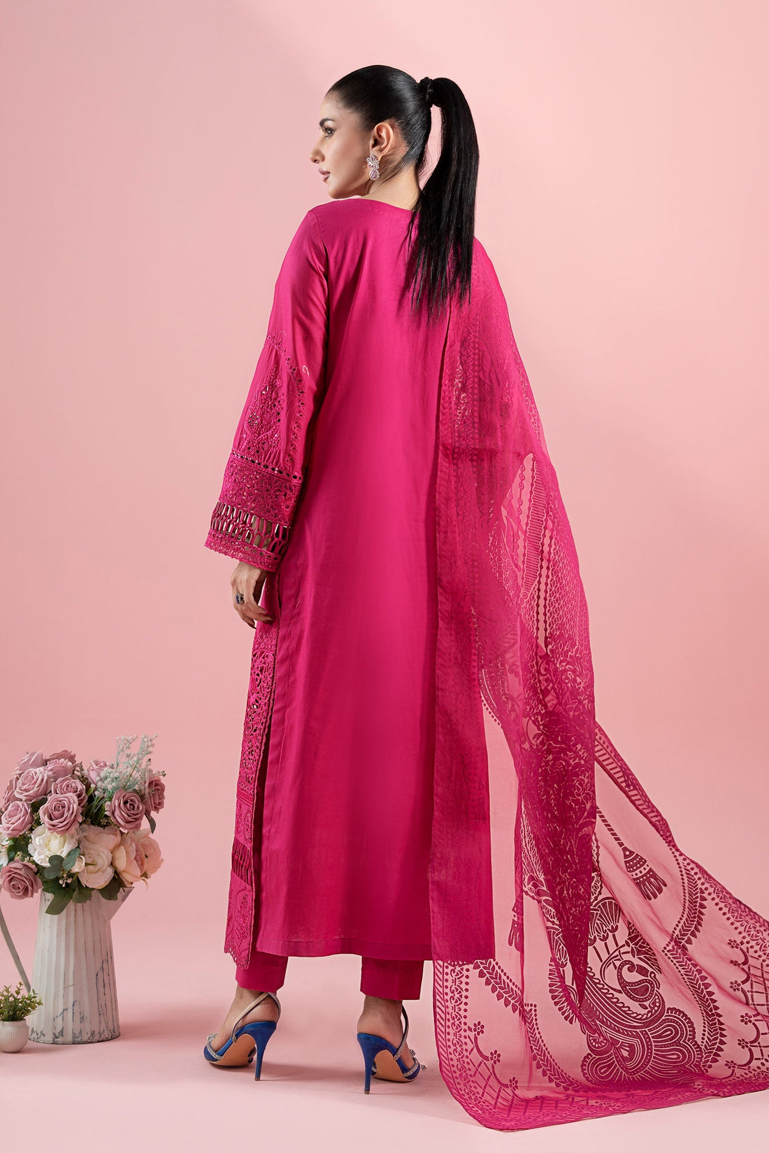 Maria B | Luxury Pret 25 | DW-EA25-74 by Maria B - Designer Dress - Type: Ladies Clothes - Available at Libayah - 100% Original