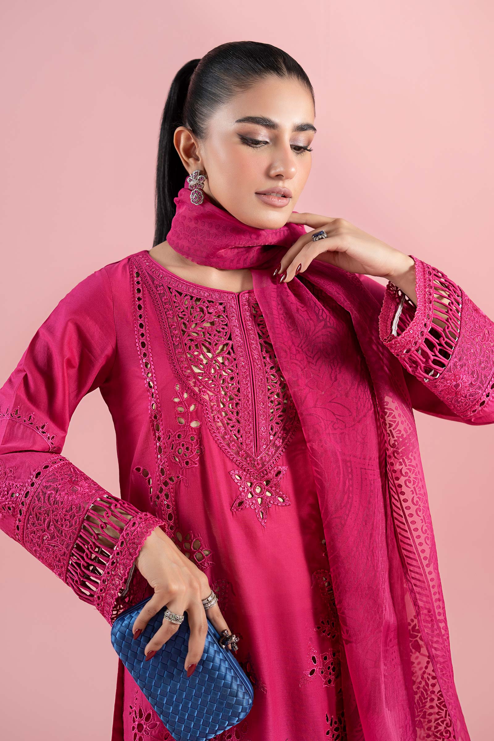 Maria B | Luxury Pret 25 | DW-EA25-74 by Maria B - Designer Dress - Type: Ladies Clothes - Available at Libayah - 100% Original