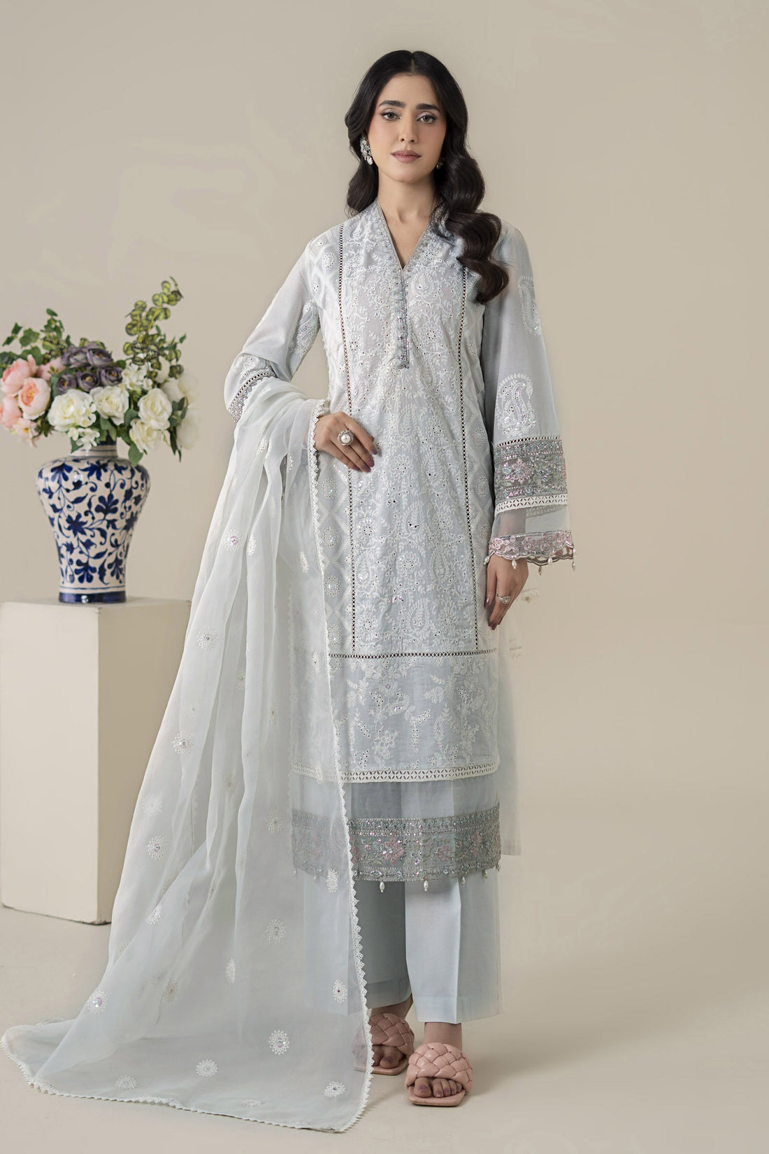 Maria B | Luxury Pret 25 | DW-EA25-86 by Maria B - Designer Dress - Type: Ladies Clothes - Available at Libayah - 100% Original
