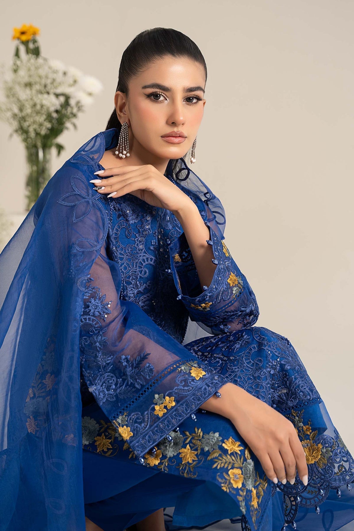 Maria B | Casual Pret 25 | DW-EF25-02 by Maria B - Designer Dress - Type: Ladies Clothes - Available at Libayah - 100% Original