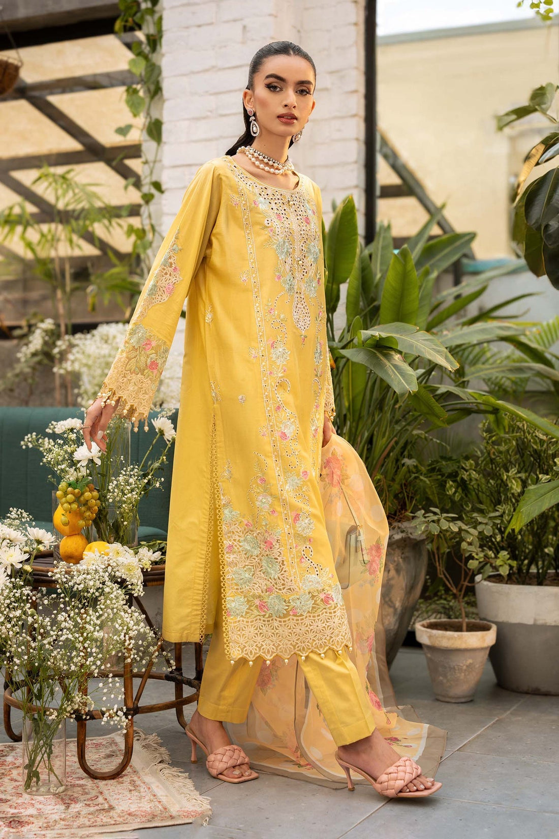 Maria B | Casual Pret 25 | DW-EF25-05/A by Maria B - Designer Dress - Type: Ladies Clothes - Available at Libayah - 100% Original