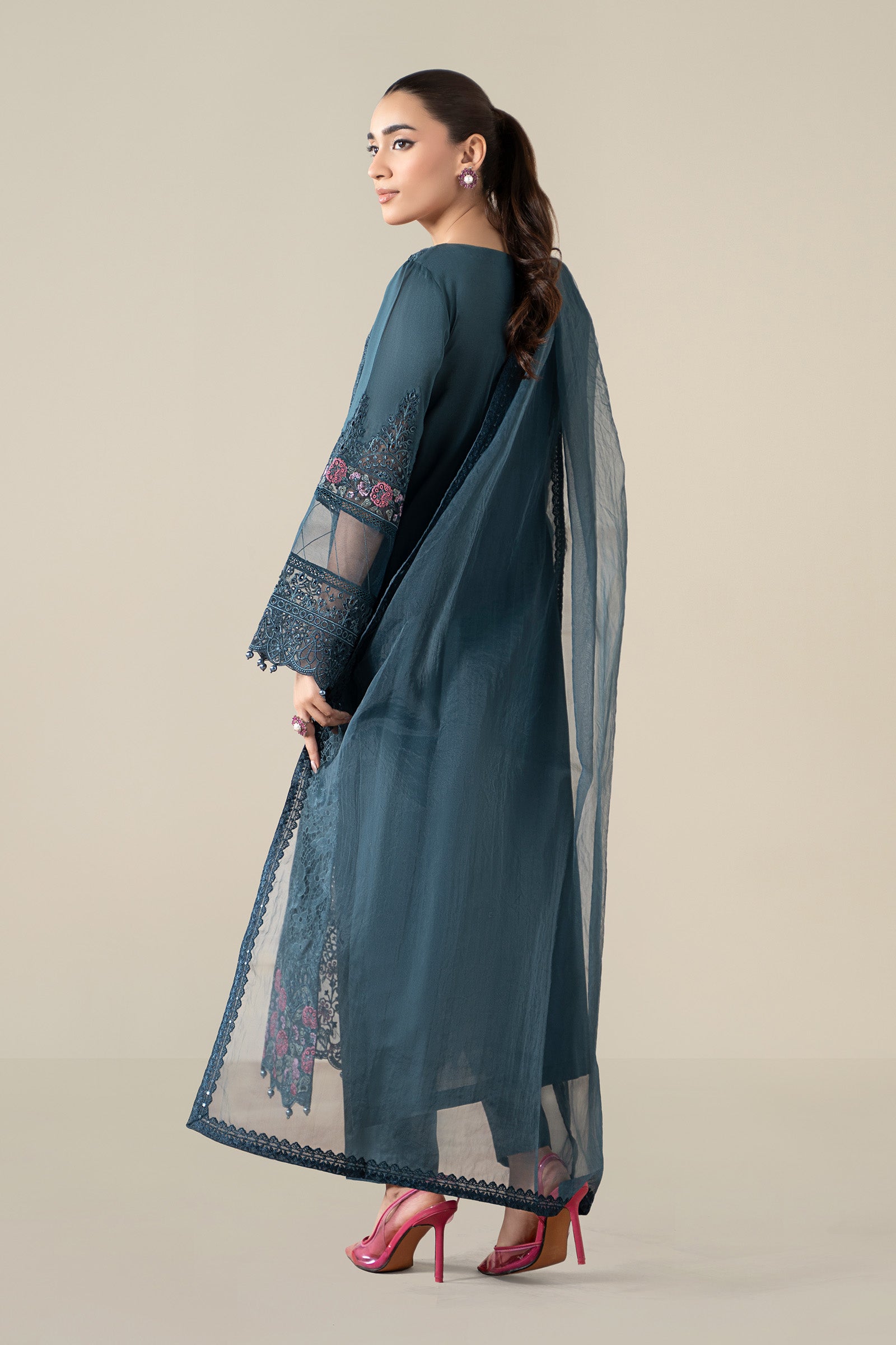 Maria B | Pre Fall 25 | Lawn Suit 16 by Maria B - Designer Dress  - Type : Ladies Clothes - Available at Libayah - 100% Original 