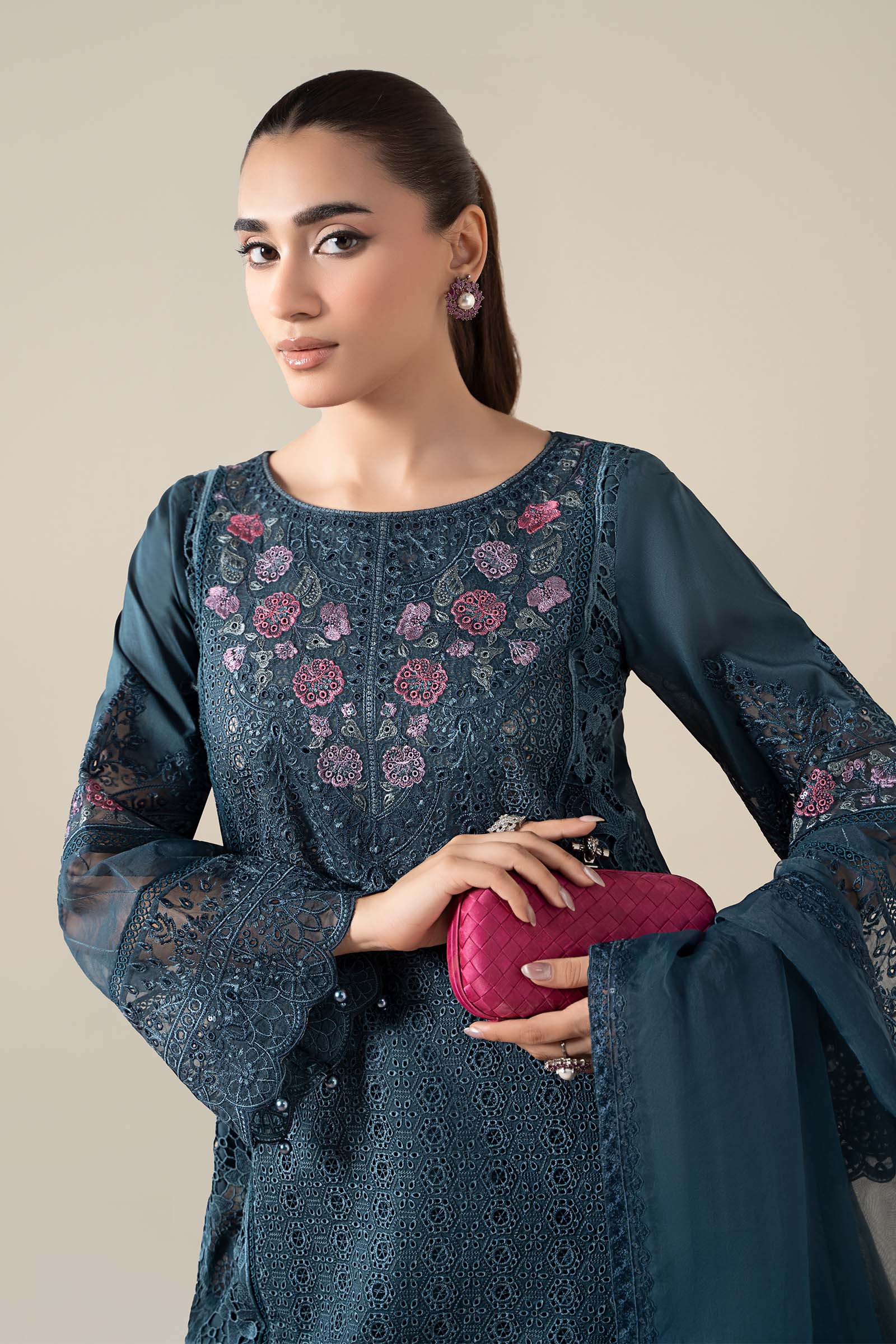 Maria B | Pre Fall 25 | Lawn Suit 16 by Maria B - Designer Dress  - Type : Ladies Clothes - Available at Libayah - 100% Original 
