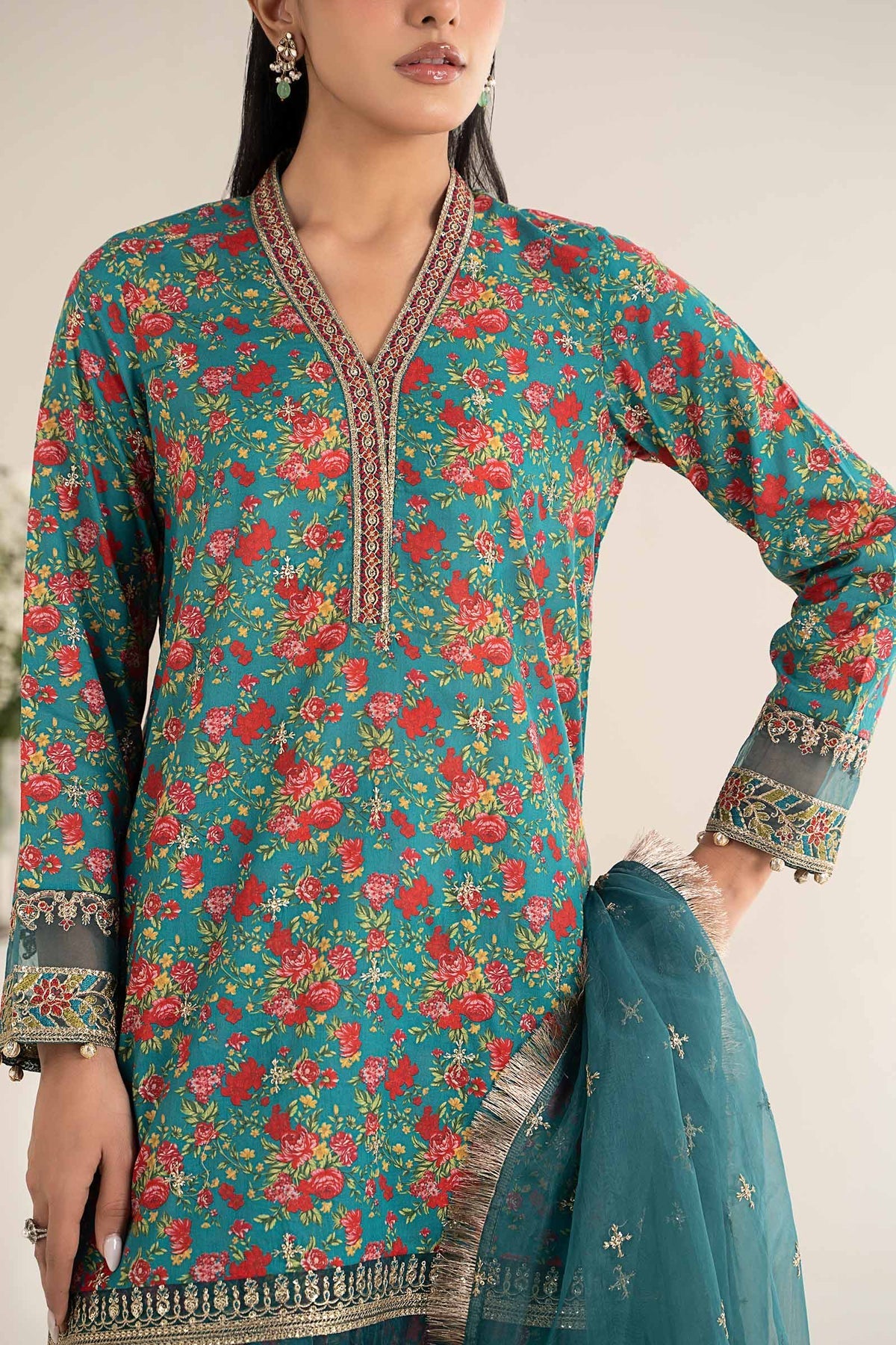 Maria B | Casual Pret 25 | DW-EF25-09 by Maria B - Designer Dress - Type: Ladies Clothes - Available at Libayah - 100% Original