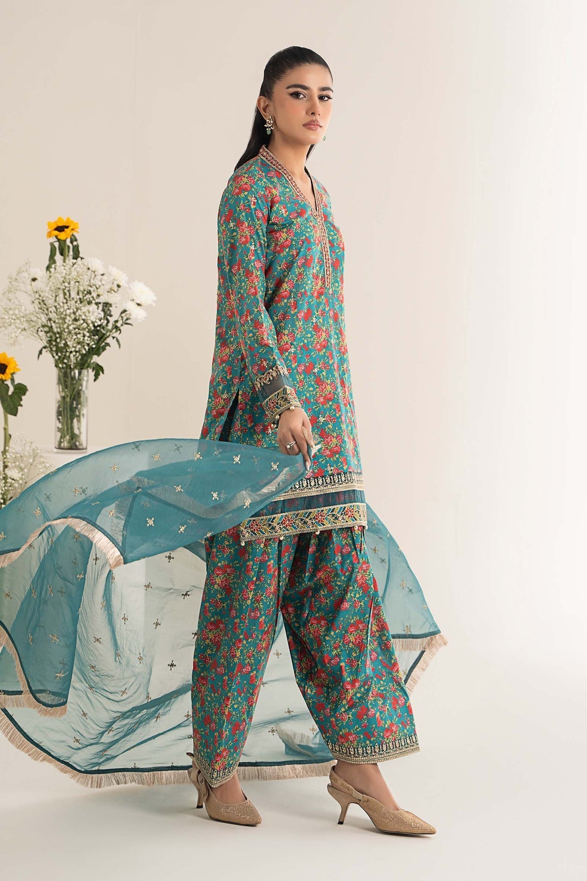 Maria B | Casual Pret 25 | DW-EF25-09 by Maria B - Designer Dress - Type: Ladies Clothes - Available at Libayah - 100% Original