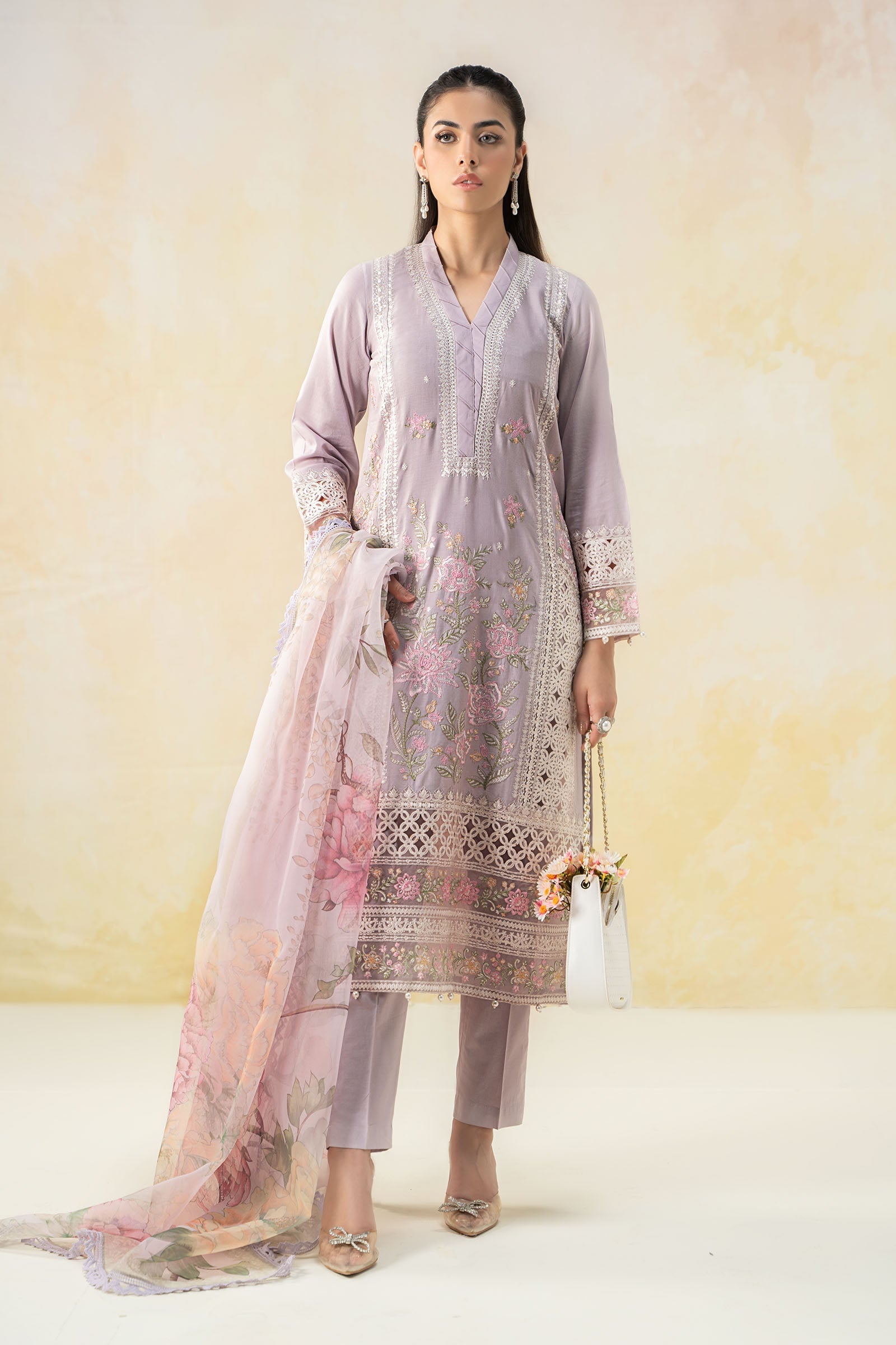 Maria B | Luxury Pret 25 | DW-EF25-151 by Maria B - Designer Dress - Type: Ladies Clothes - Available at Libayah - 100% Original